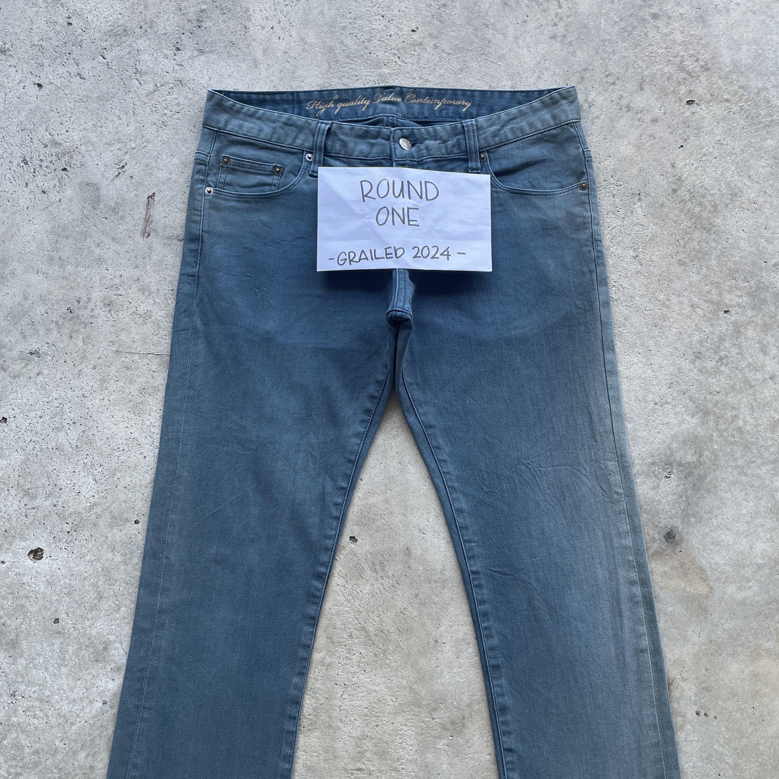 Faded Glory × Japanese Brand VINTAGE HVC DENIM PANTS JEANS FADED W34x33 Size US 34 / EU 50 - 3 Thumbnail