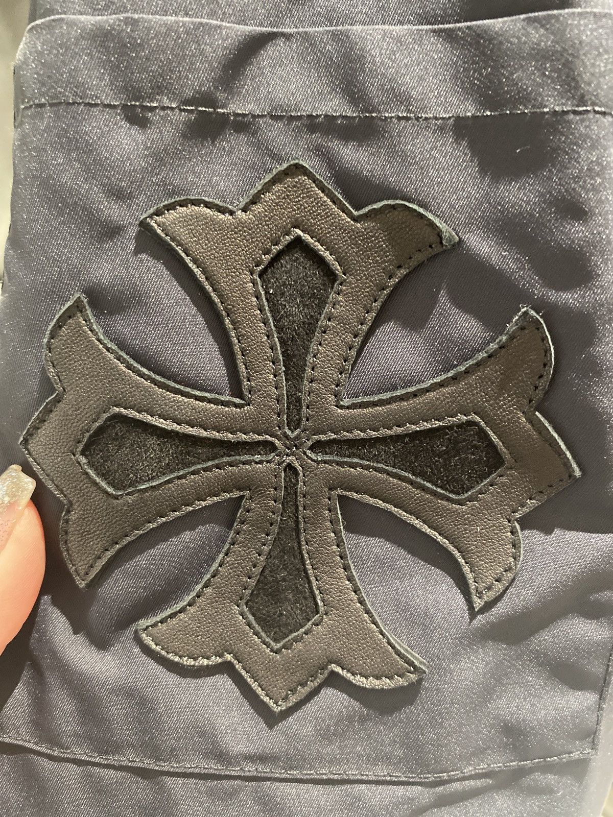 Chrome Hearts Chrome Hearts Faux Fur Lined Triple Cross Patch Jacket Size US M / EU 48-50 / 2 - 5 Thumbnail