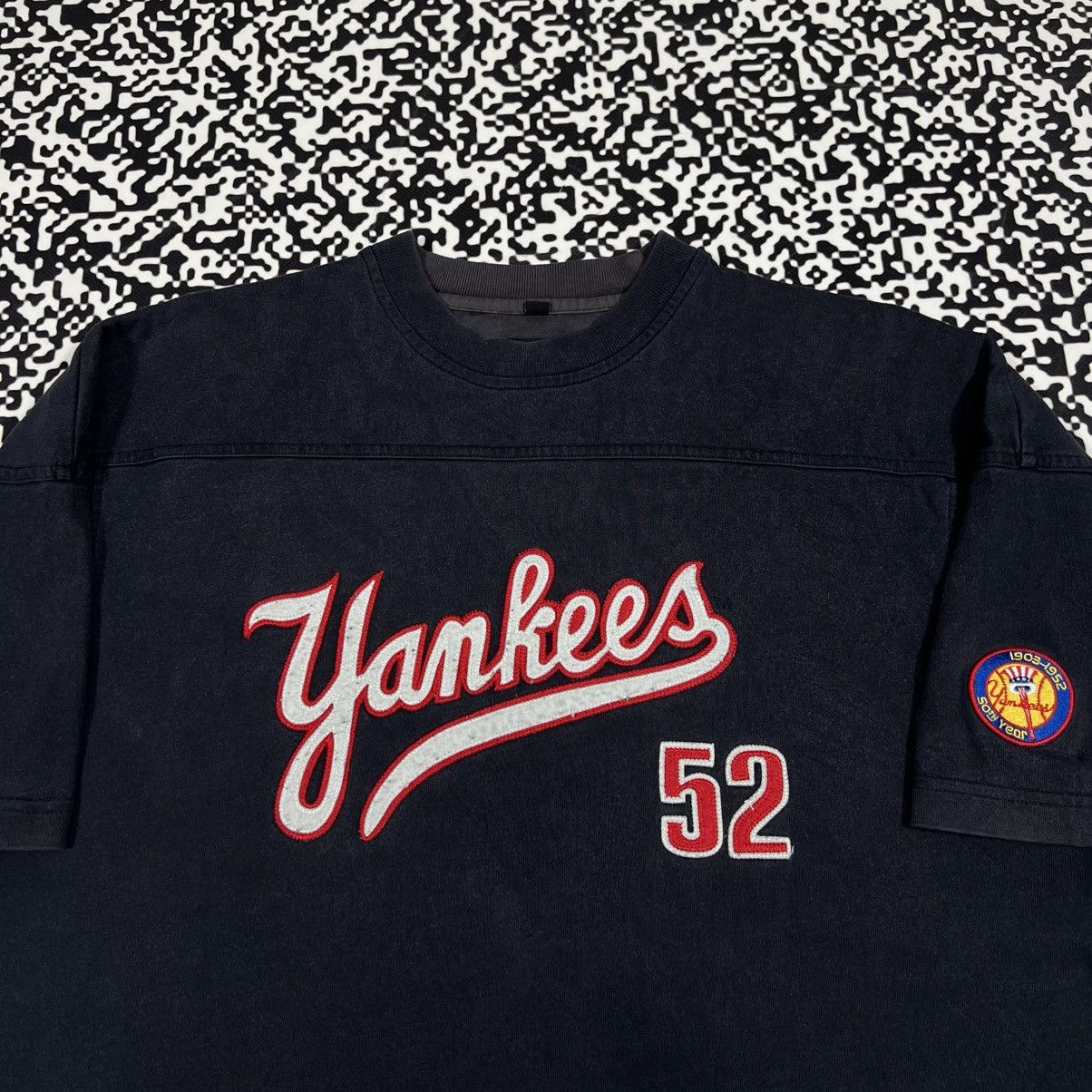 New York Yankees Vintage Y2K New York Yankees 50th Year Faded Boxy T-shirt Size US M / EU 48-50 / 2 - 8 Thumbnail