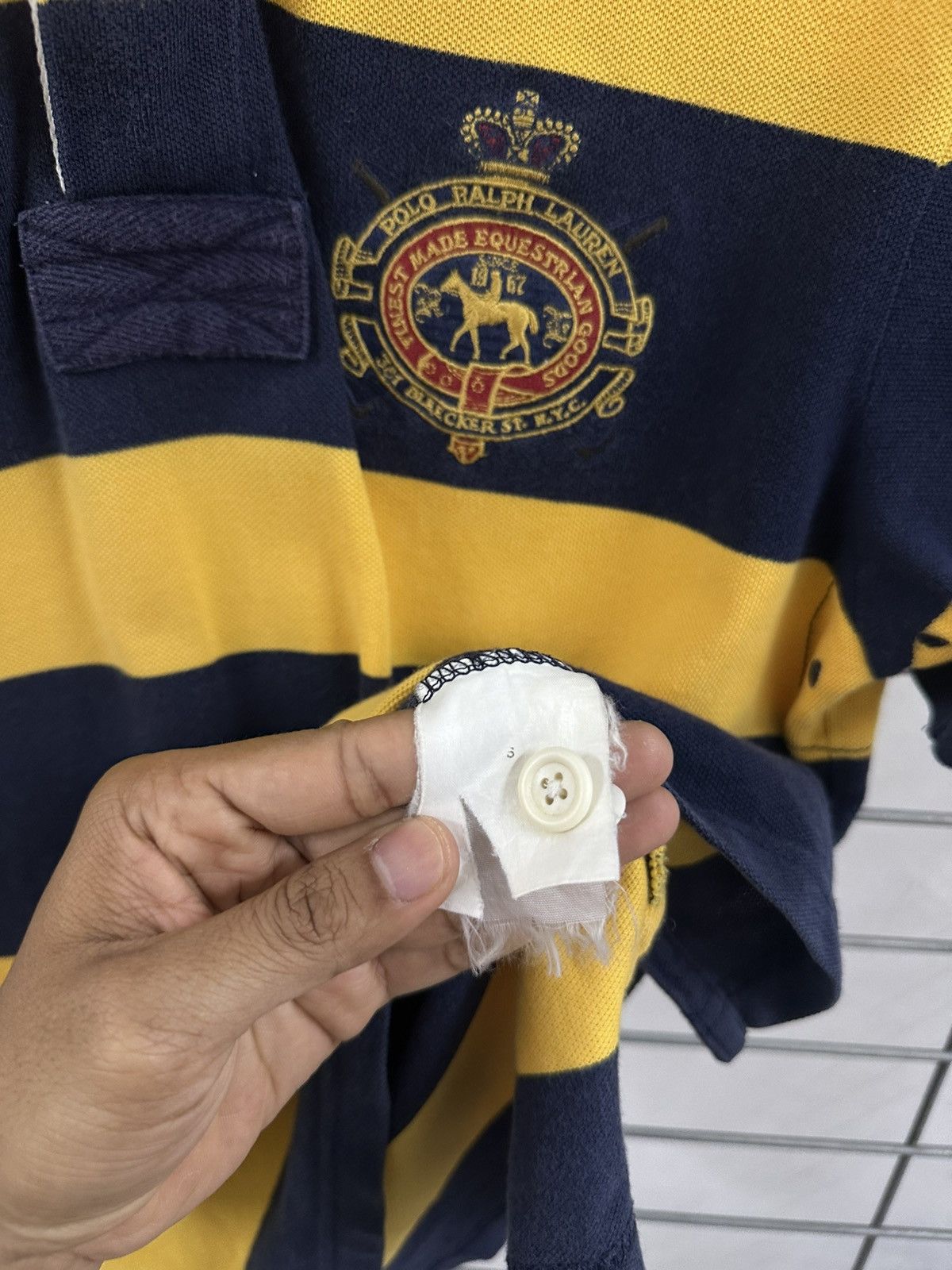 Polo Ralph Lauren Polo Ralph Lauren Striped Big Logo Rugby Polo Shirt Size US M / EU 48-50 / 2 - 9 Thumbnail