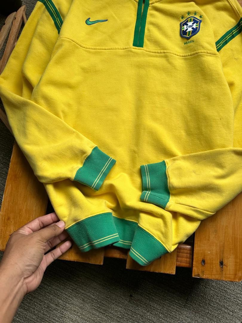 Nike × Vintage VINTAGE NIKE BRAZIL HALFZIPPER Size US M / EU 48-50 / 2 - 4 Thumbnail
