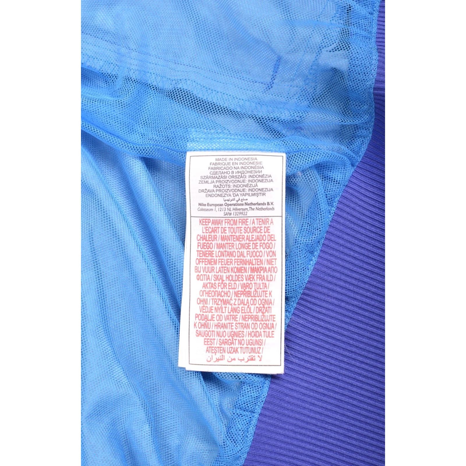 Nike Nike Womens Windbreaker Jacket S Blue Vintage Cover Up Full-Print Zip Activewear Womens USA 333213-477 Size S / US 4 / IT 40 - 4 Thumbnail