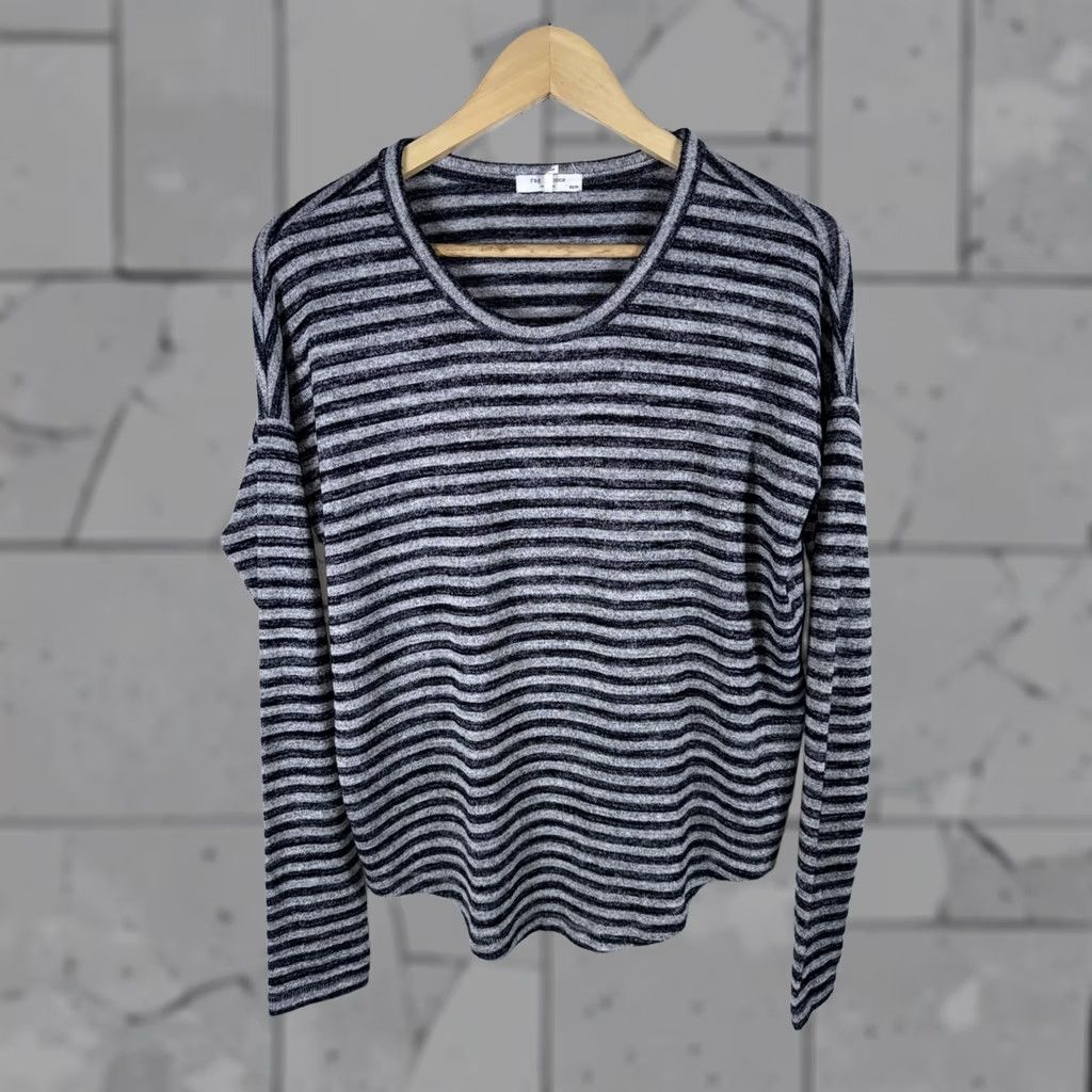 Rag & Bone Rag & Bone Striped Rayon Blend STRETCHY SHIRT Womens XS Long Sleeve Size XS / US 0-2 / IT 36-38 - 1 Thumbnail
