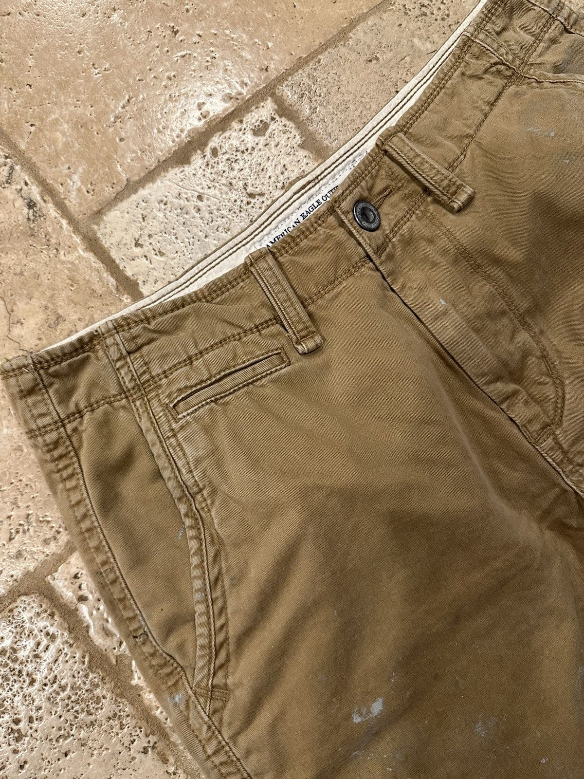 American Eagle Outfitters × Vintage Vintage American Outfitters Tan painter Shorts Size US 32 / EU 48 - 5 Thumbnail