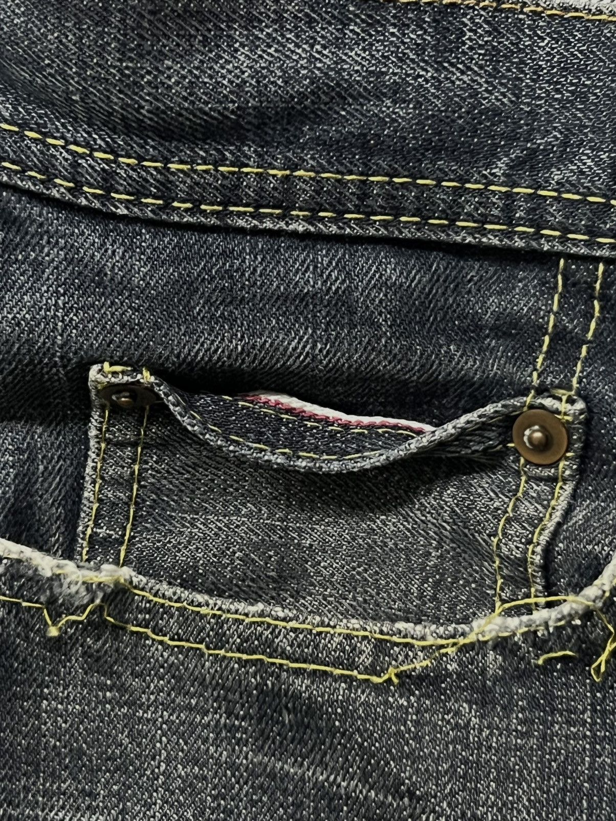 Japanese Brand Vintage 00s Tabloid News Japanese Selvedge Denim W33 Size US 33 - 11 Thumbnail