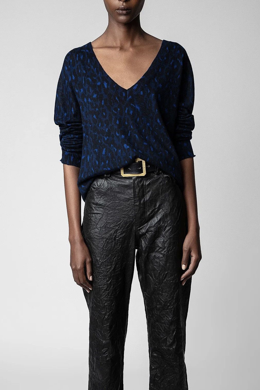 Zadig & Voltaire Zadig&Voltaire Brumy CP Leo Cashmere Jumper Size XS / US 0-2 / IT 36-38 - 2 Thumbnail