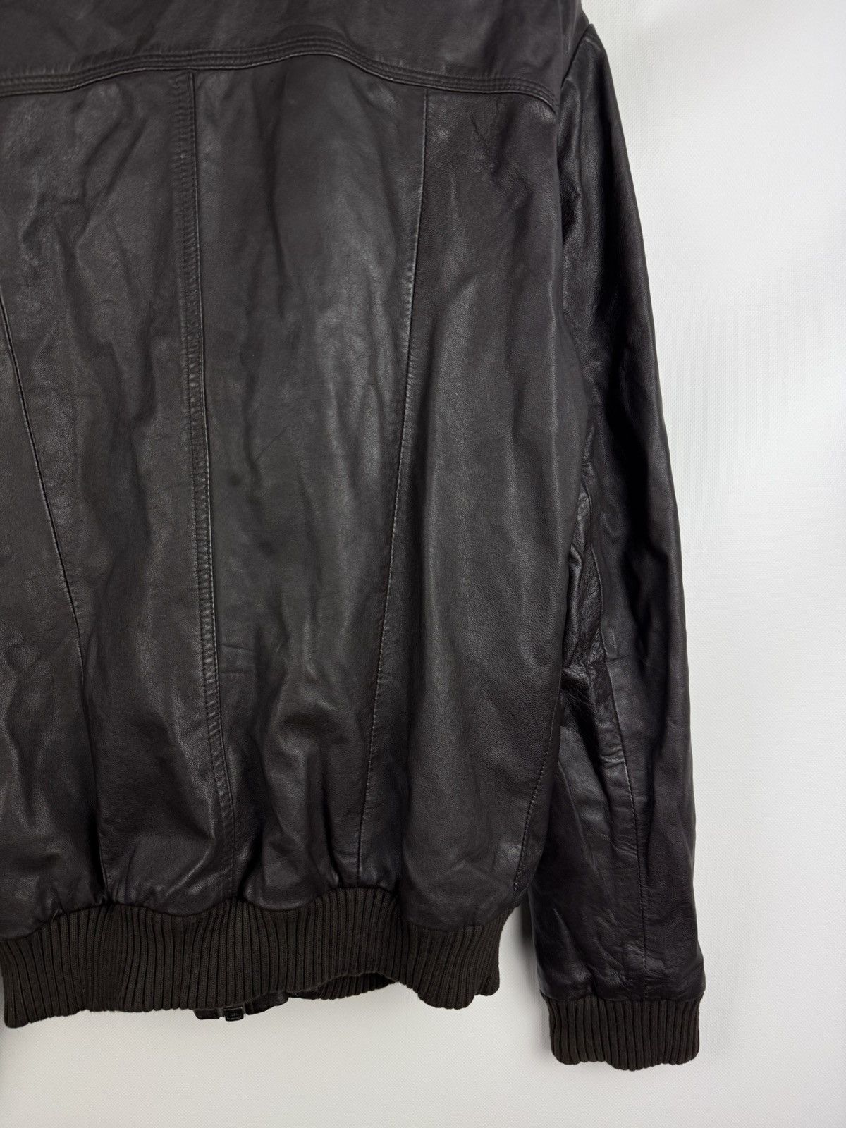 Superdry Superdry Japan Men’s Leather Bomber Jacket Size XL Size US XL / EU 56 / 4 - 17 Thumbnail