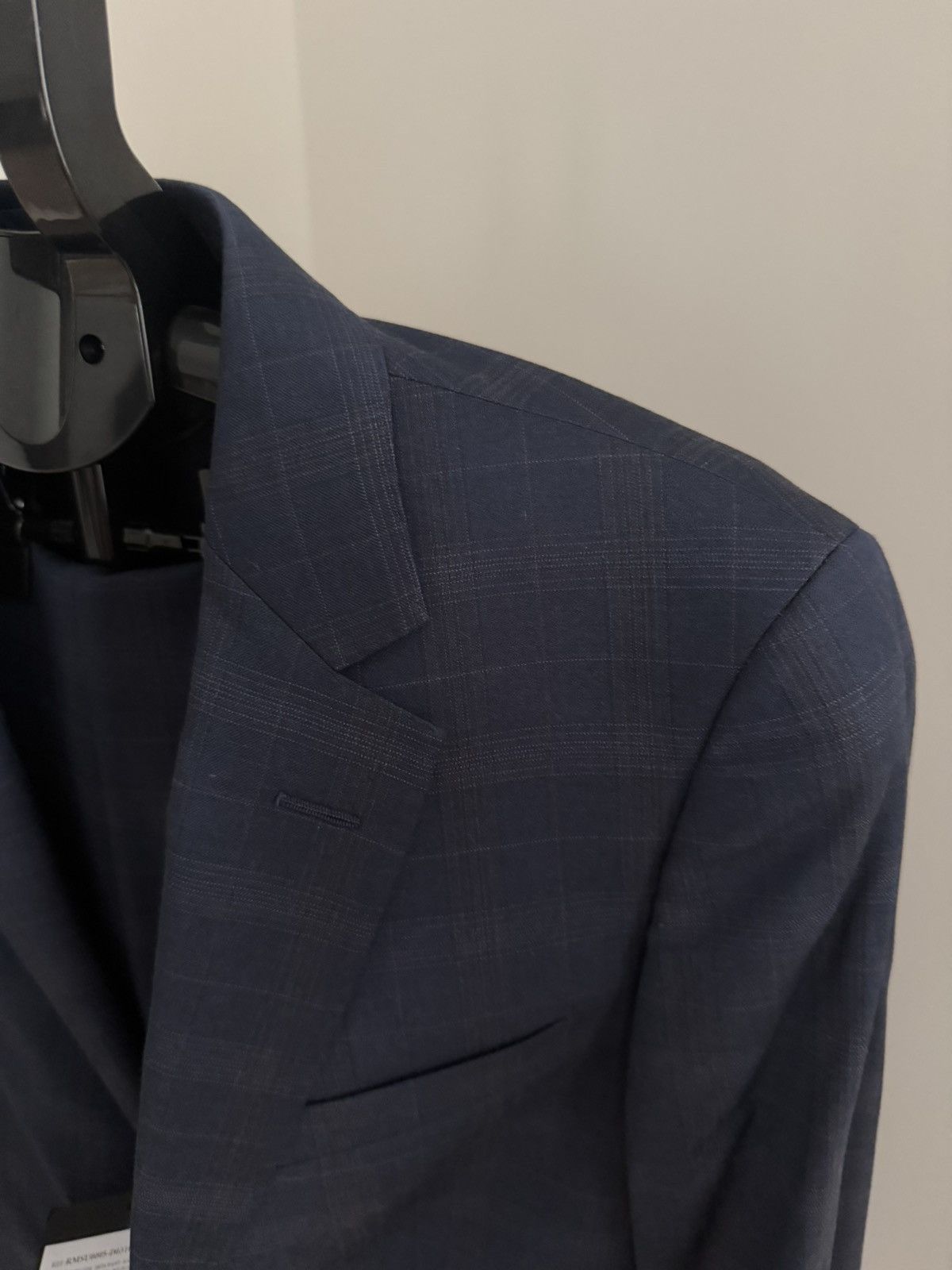 Lanvin Lanvin Men’s Size 36R / 46 IT Navy Subtle Plaid 2-Piece Suit Size 36R - 3 Thumbnail