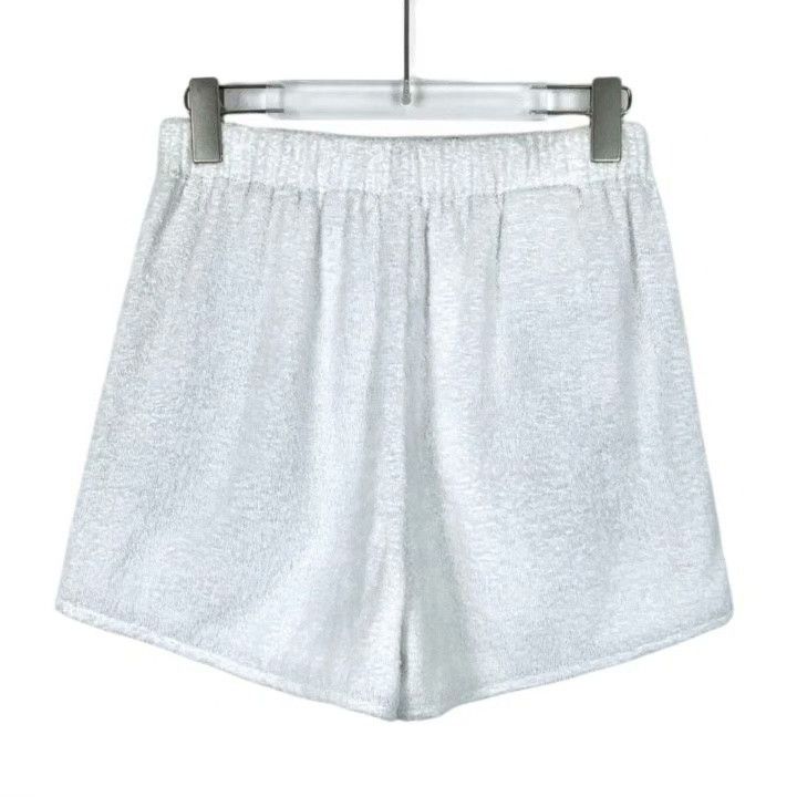 Prada Prada White Triangle Logo Cotton Towel Shorts Size US 40 / EU 56 - 2 Thumbnail