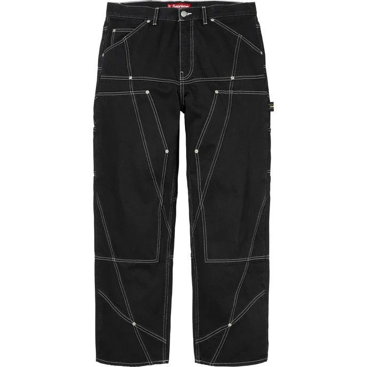 Supreme Supreme old English canvas double knee painter pant black