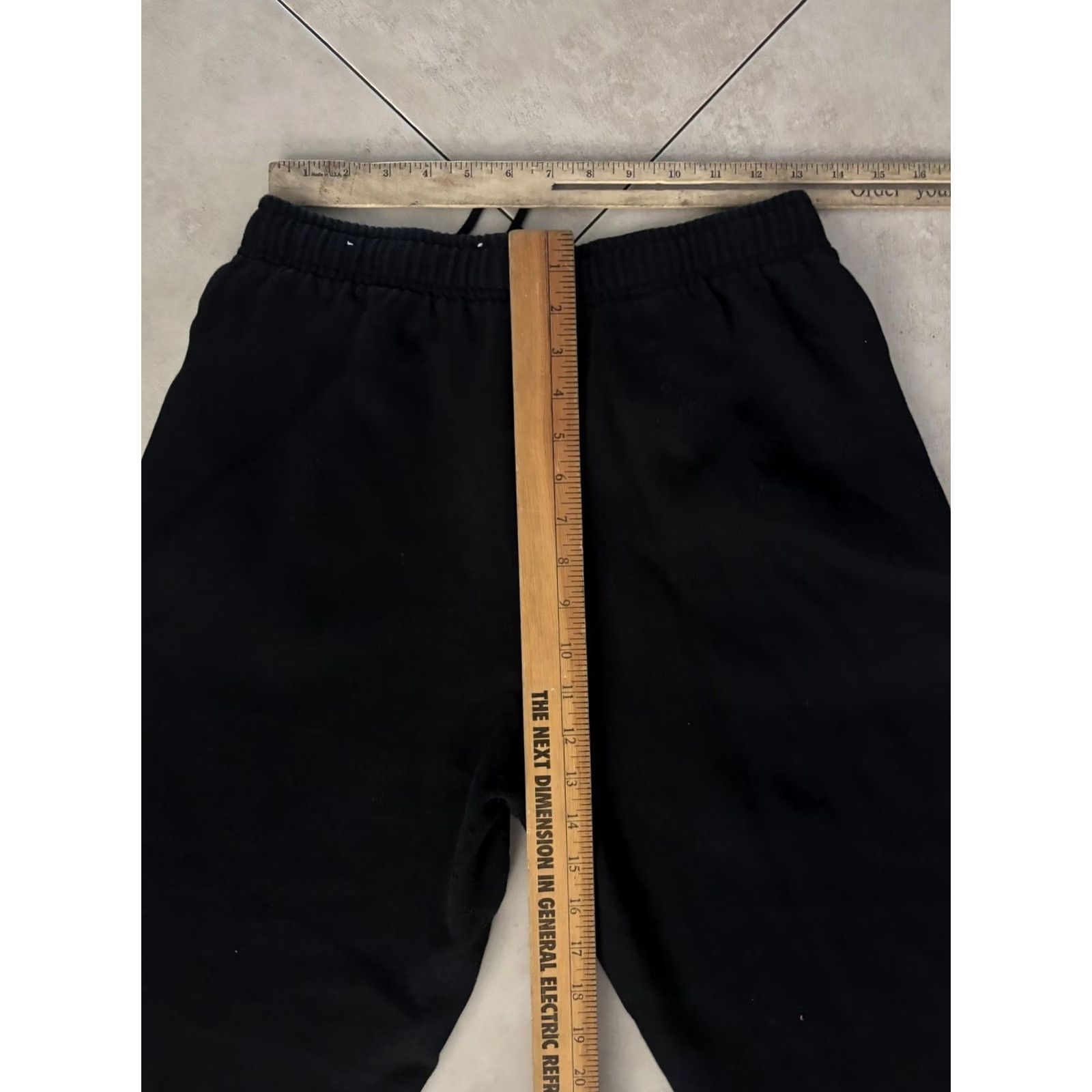 Vintage PINK Victoria's Secret Sweatpants Womens M Black Fleece Jogger Pockets Size 32" / US 10 / IT 46 - 6 Thumbnail