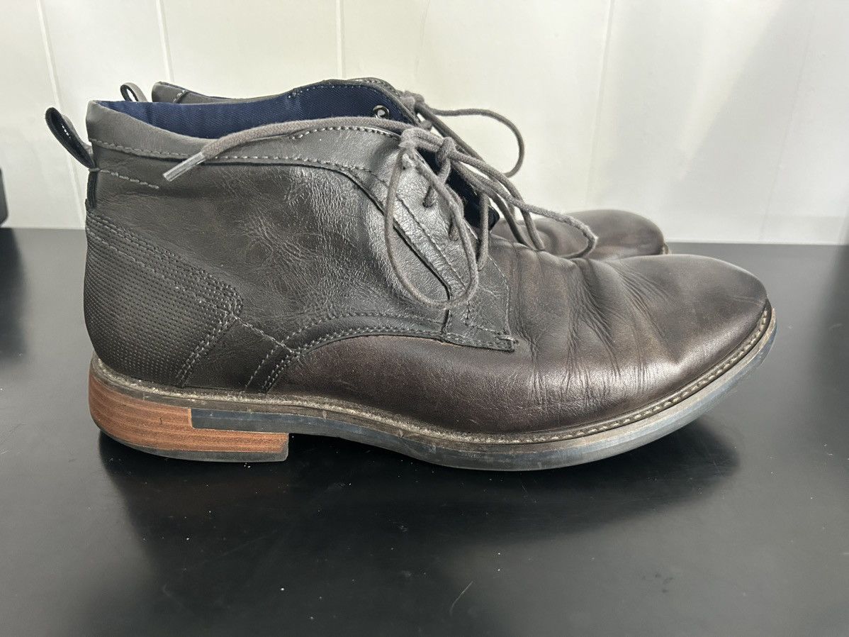 Steve Madden Steve Madden Leather P-Tunder Chukka Shoes Black Brown Sz 9 Size US 9 / EU 42 - 4 Thumbnail