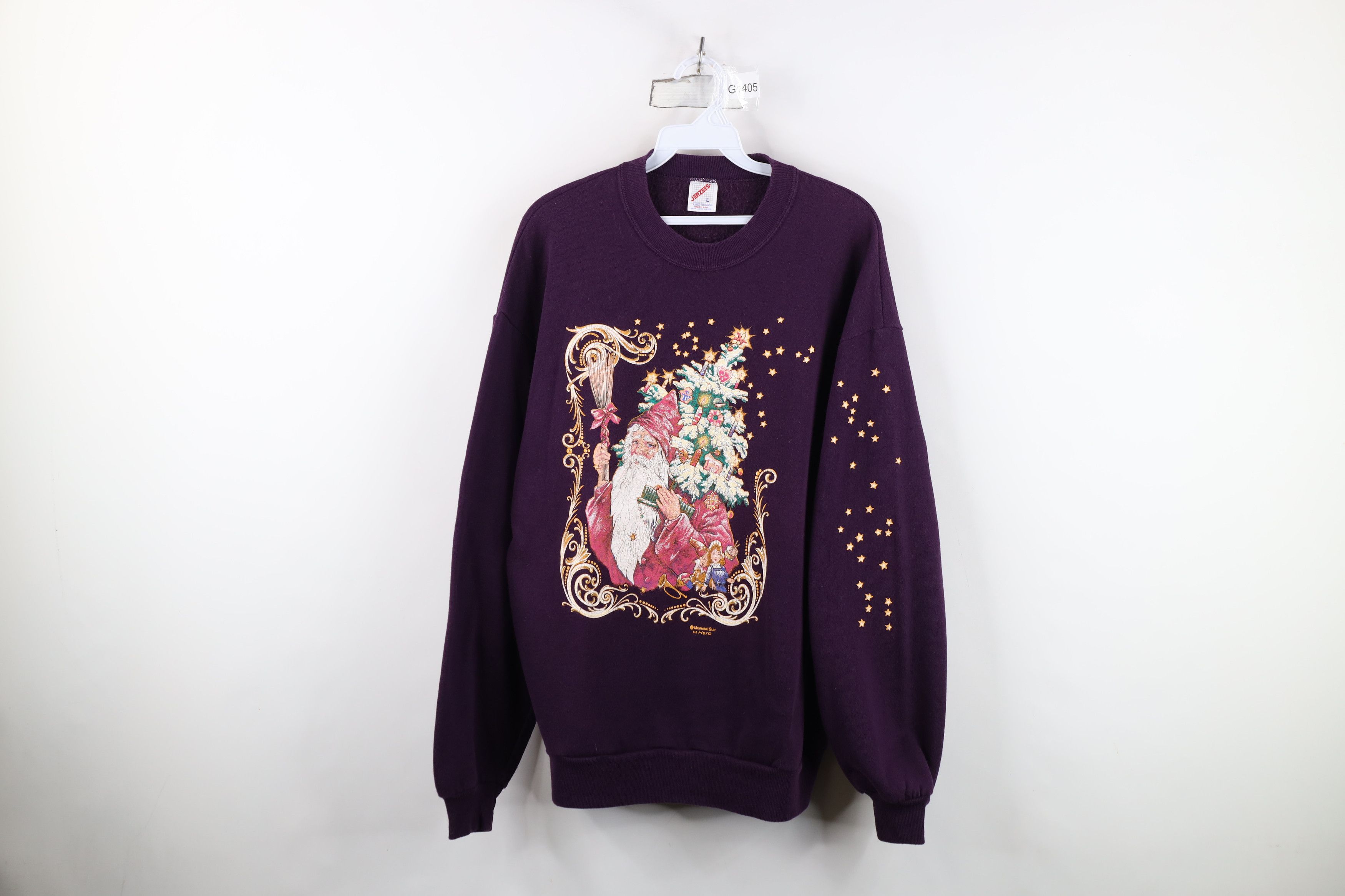 Vintage Vintage 90s Streetwear Christmas Santa Claus Sweatshirt USA Size L / US 10 / IT 46 - 1 Thumbnail