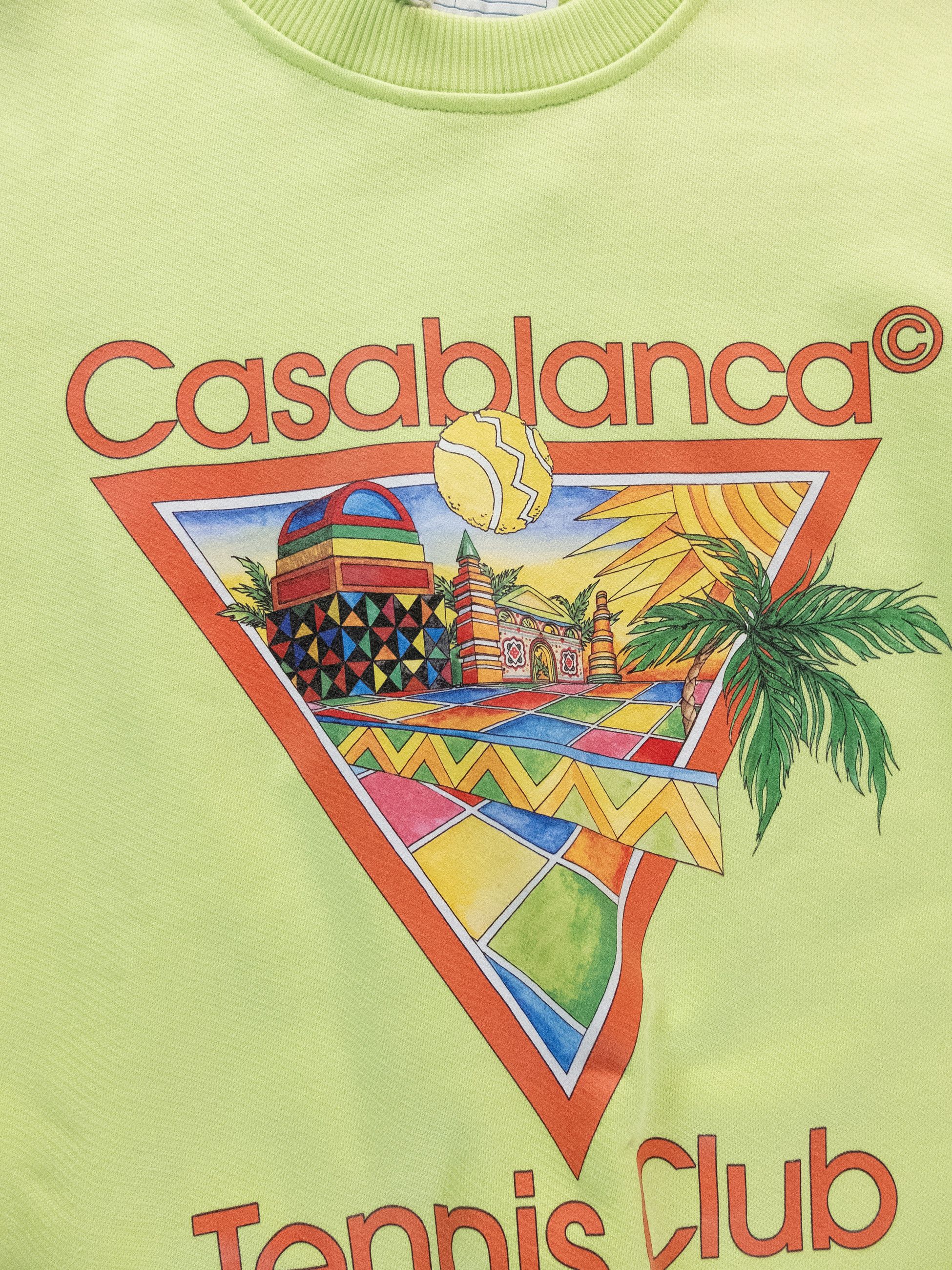 Casablanca CASABLANCA Afro Cubism Tennis Club green sweatshirt Medium q Size US M / EU 48-50 / 2 - 7 Thumbnail