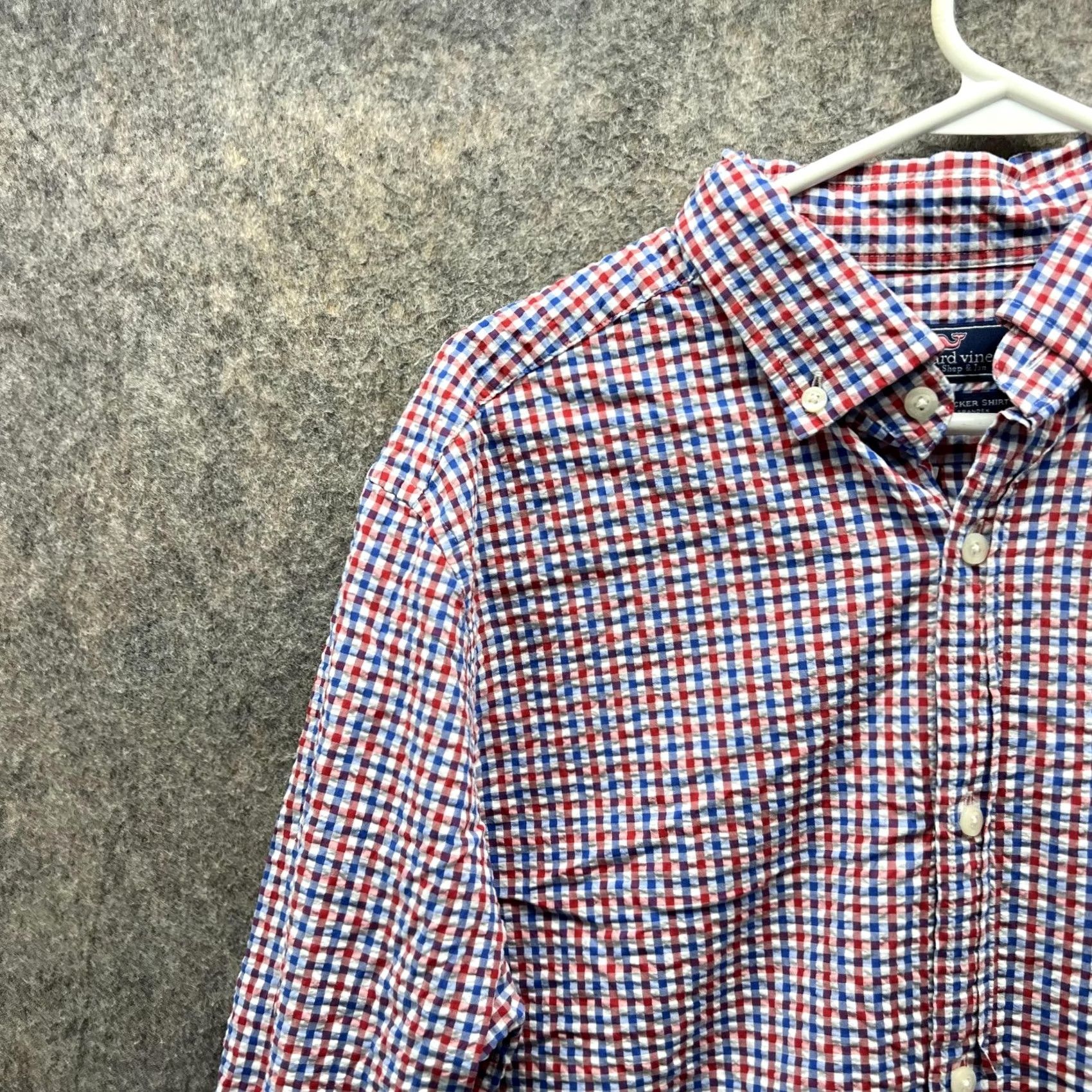Vineyard Vines Vineyard Vines Shirt Men Medium Red Blue Check Button-Down Tucker VTG Size US M / EU 48-50 / 2 - 3 Thumbnail