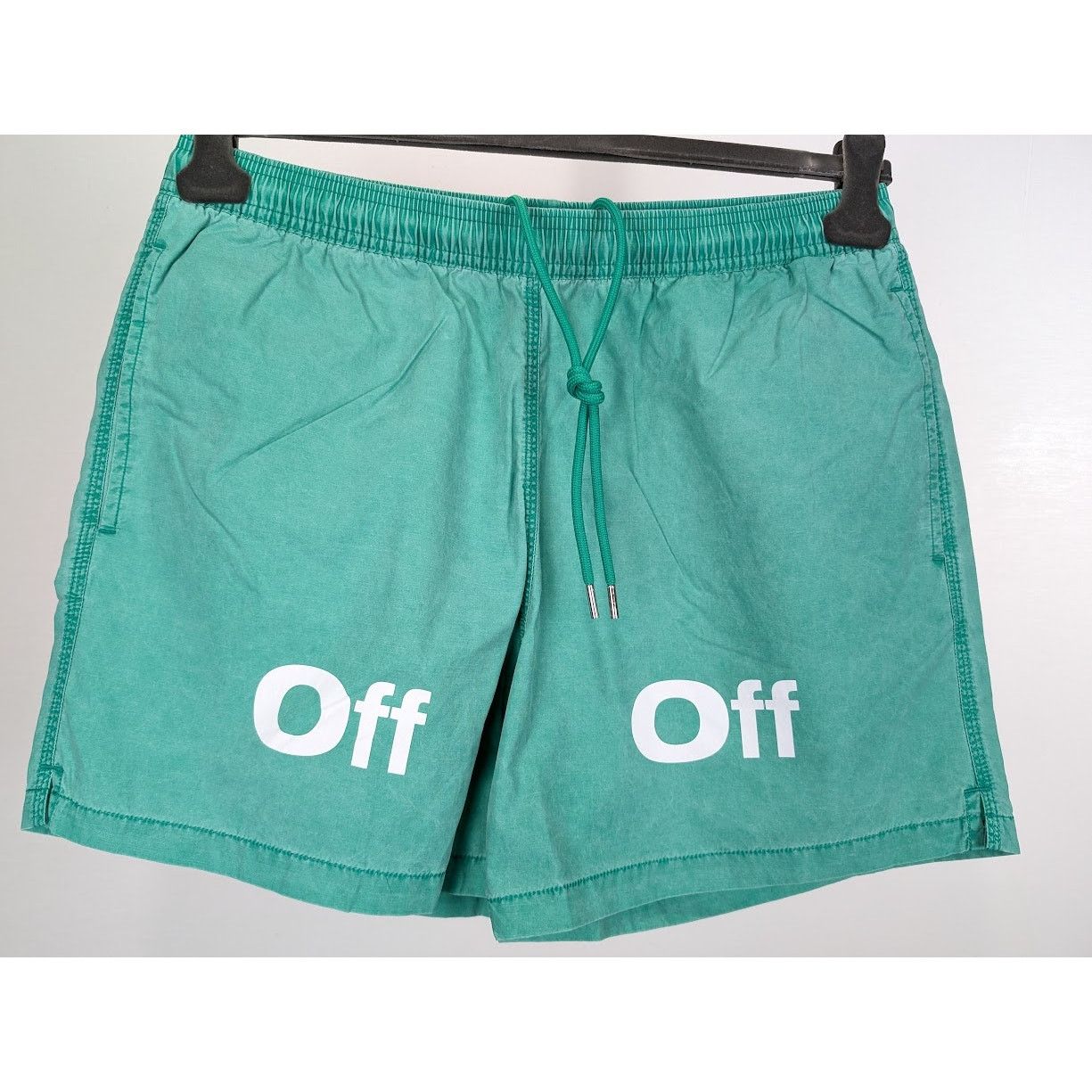 o1rshd1 Bounce Off Sunset Swimshort in Green/White