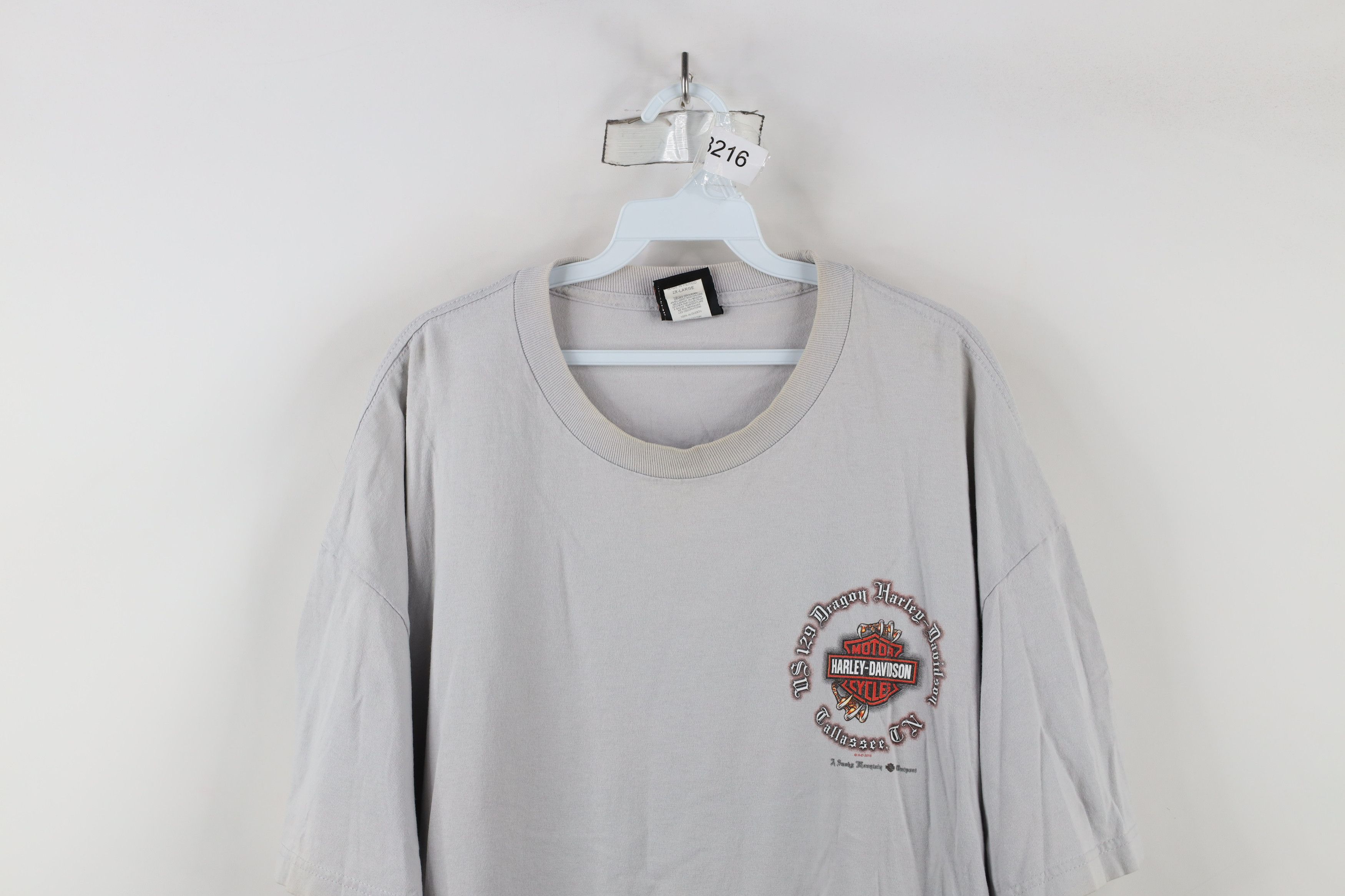 Harley Davidson × Vintage Vintage Y2K Harley Davidson Spell Dragon Fire Flames T-Shirt Size US XXL / EU 58 / 5 - 2 Thumbnail