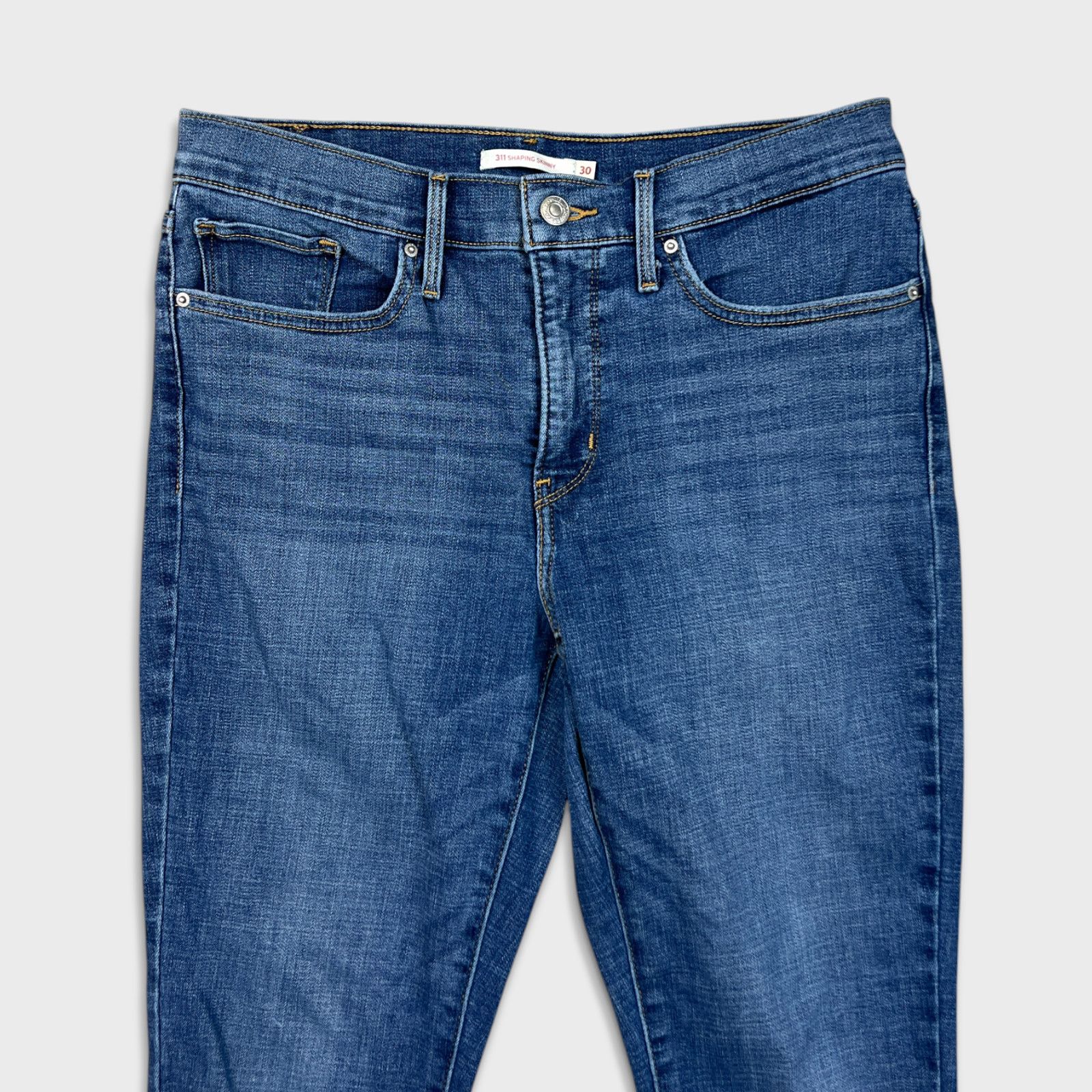 Levi's × Vintage Levi's 311 Jeans sz 30 Shaping Skinny Medium Wash Denim Pant Size 30" / US 8 / IT 44 - 2 Thumbnail
