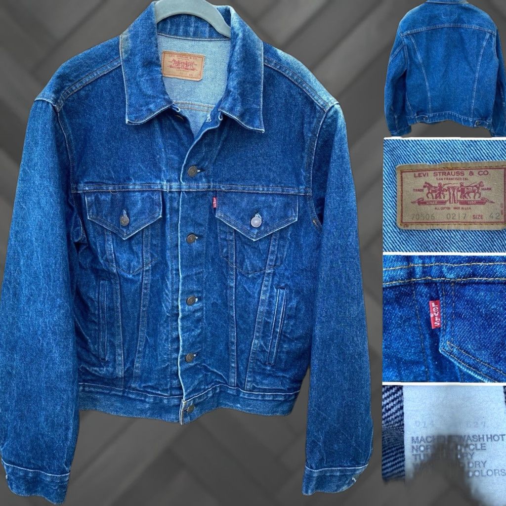 Levi's VINTAGE Levi’s Denim Jacket Trucker Cowboy Western Worn Made In USA Size 42 Size US XS / EU 42 / 0 - 1 Thumbnail