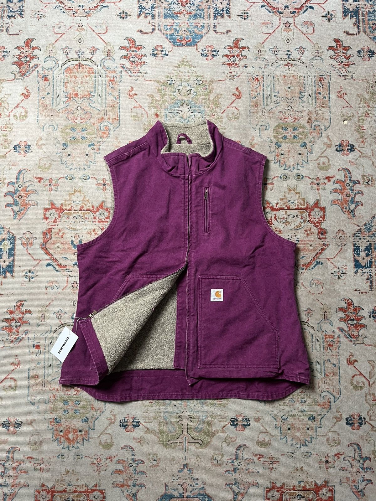 Carhartt Rare Color Carhartt WV001 BGP Vest Jacket Bright Purple Size US XL / EU 56 / 4 - 2 Thumbnail