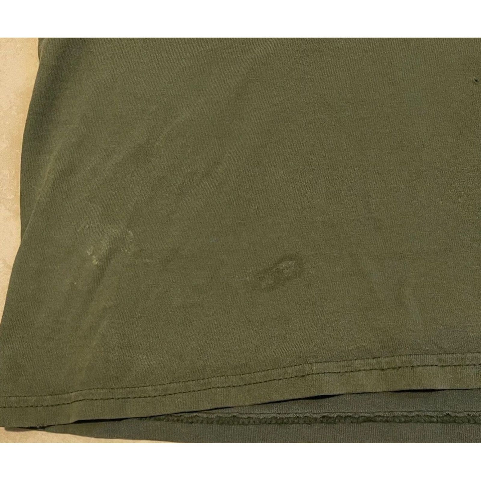 Vintage VINTAGE Maricopa County Sheriff Academy Faded Distress Shirt 3X Green 80s 90s College T-Shirt Mens Short Sleeve Crew Neck Graphic Tee Size US XXL / EU 58 / 5 - 6 Thumbnail