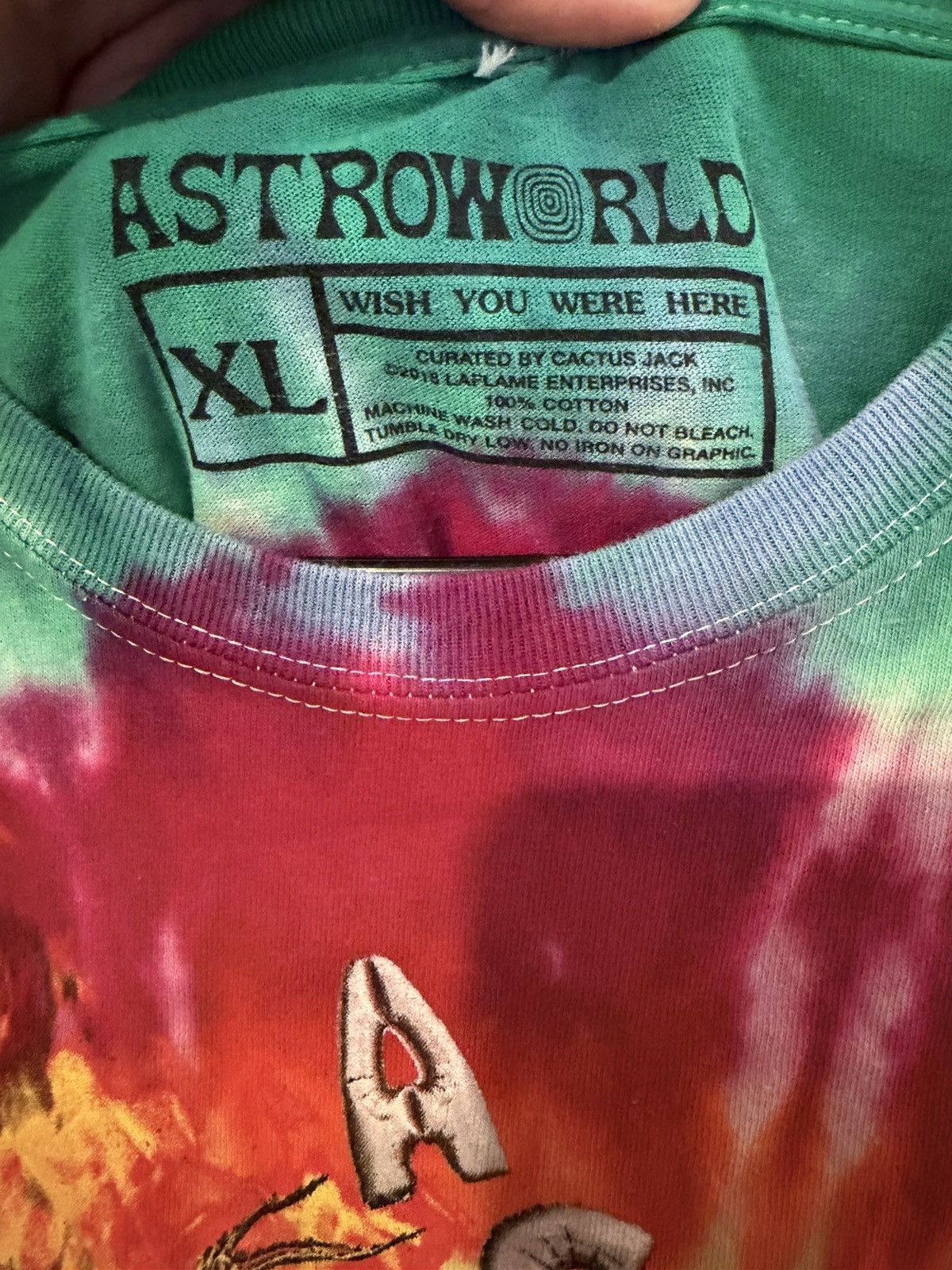 Travis Scott Travis Scott Astro World Tie-dye Shirt Size US XL / EU 56 / 4 - 2 Thumbnail