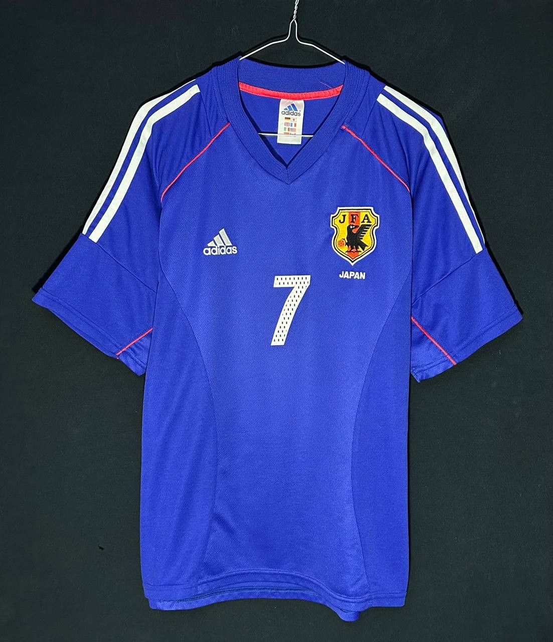 Adidas Japan Home 2002 JFA H.NAKATA #7 Football Shirt Jersey Adidas Size US L / EU 52-54 / 3 - 2 Thumbnail