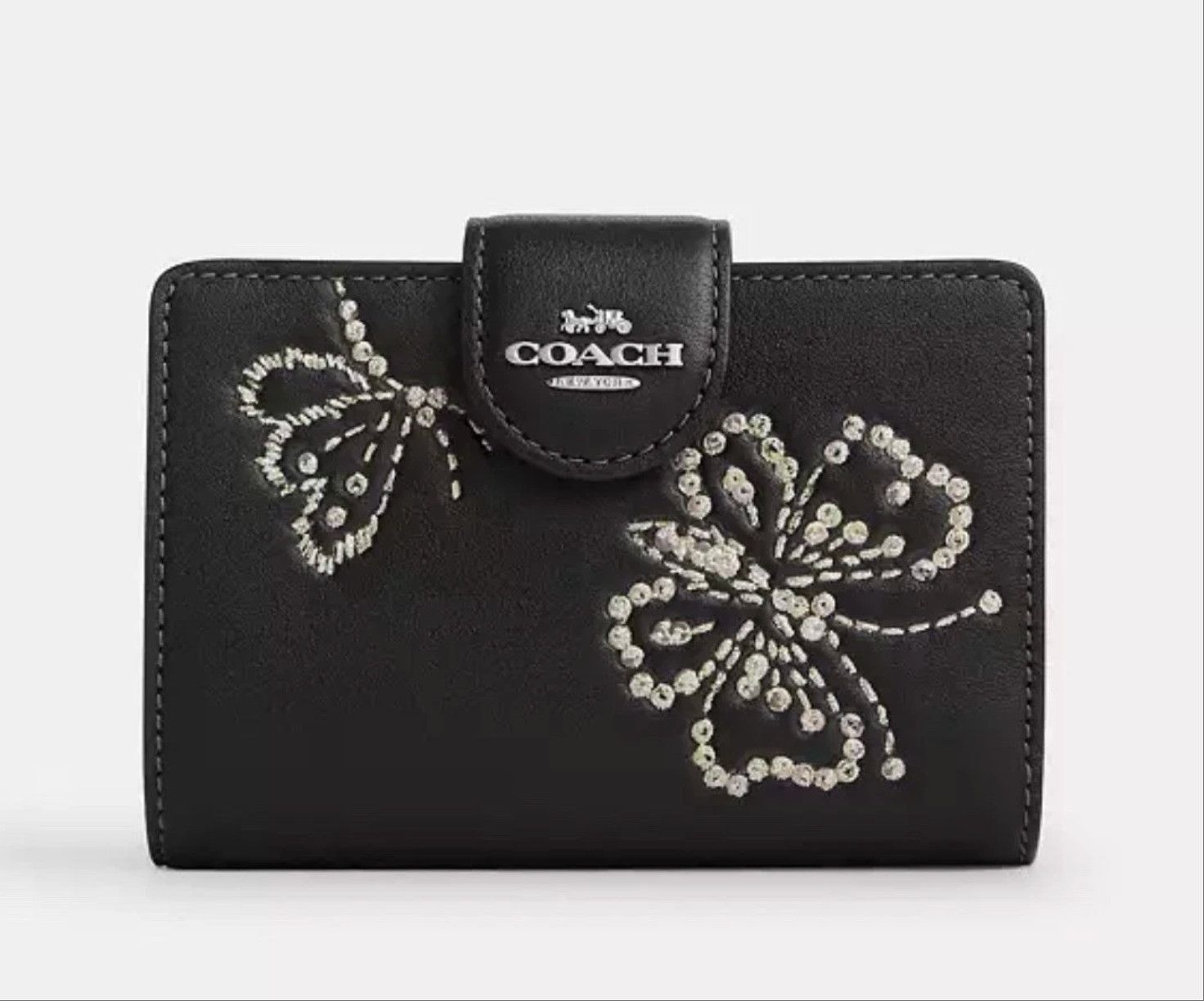 Coach Medium Corner Zip Wallet with Butterfly Print CCL65 Size ONE SIZE - 8 Thumbnail