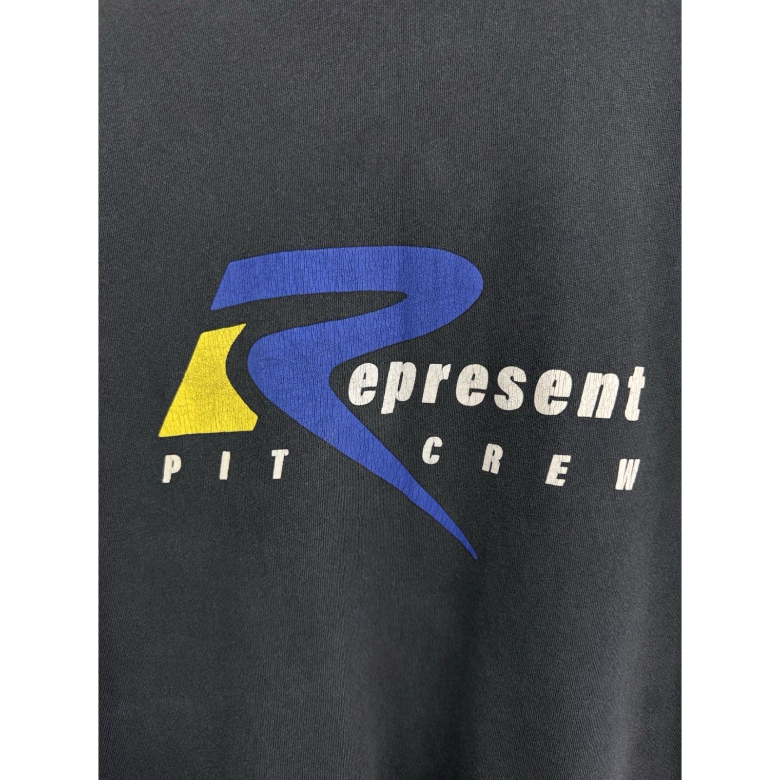 Vintage Represent T-Shirt Pit Crew Retro Y2K XL Black Mens Size US XL / EU 56 / 4 - 5 Thumbnail