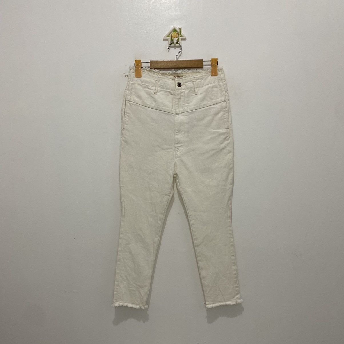 Kapital Kapital White Denim Jeans Size 28" / US 6 / IT 42 - 3 Thumbnail