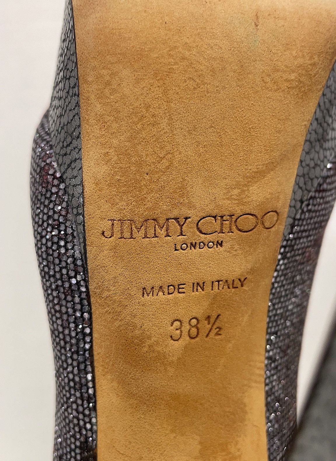 Jimmy Choo Jimmy Choo Metallic Silver Pumps - Sz EU 38.5 Size US 8.5 / IT 38.5 - 4 Thumbnail