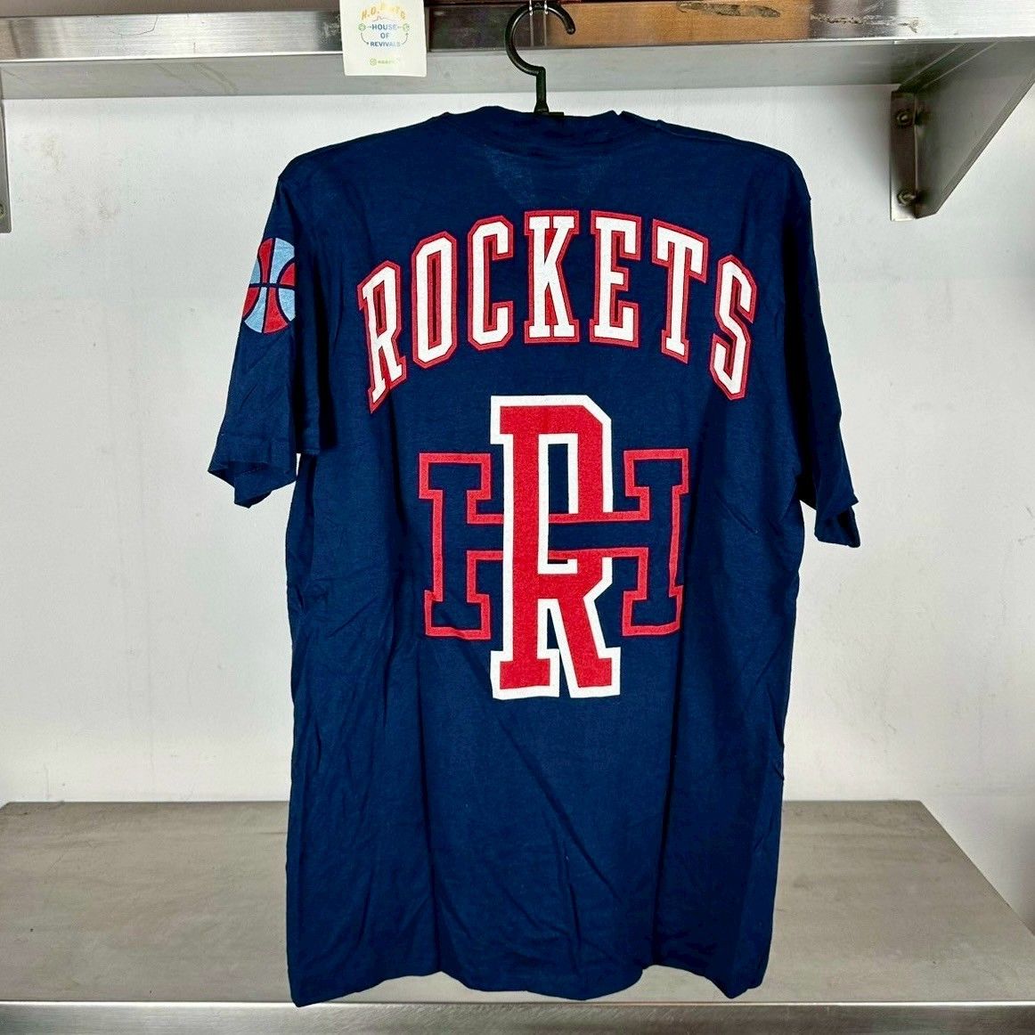 NBA × Pro Player × Vintage Vintage 90s Houston Rockets Double Sided NBA Deadstock Tee Size US L / EU 52-54 / 3 - 2 Thumbnail