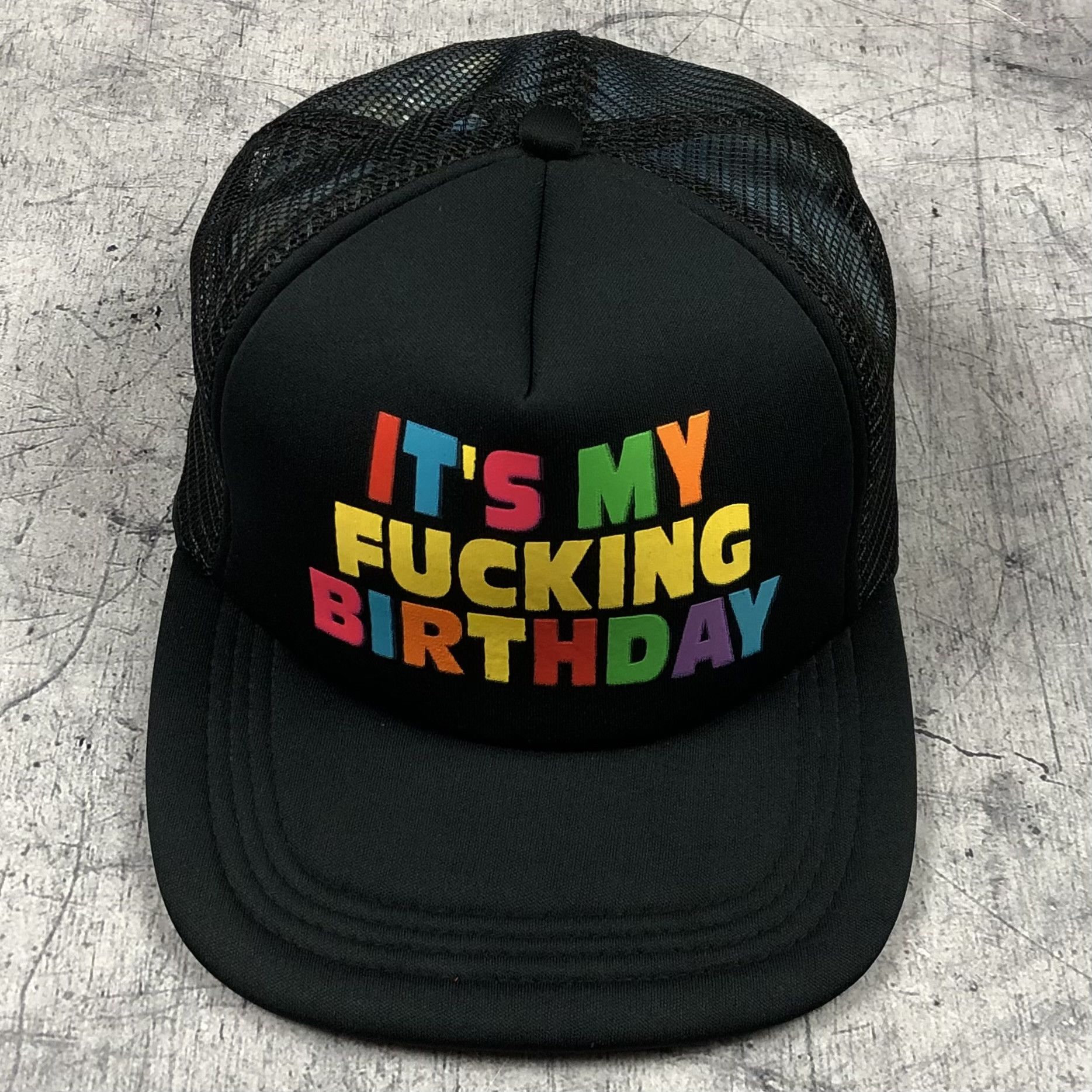 Vintage Vintage My Fucking Birthday Cap puff print dirty joke Size ONE SIZE - 2 Thumbnail