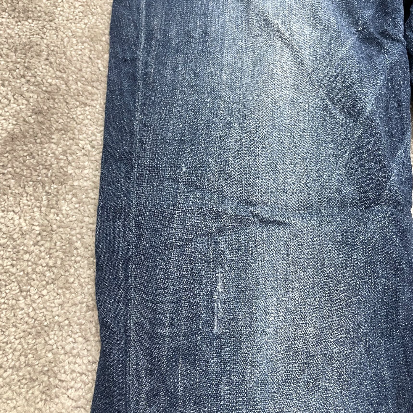 Denime I.D : 23 Jeans Women Adult 29 Blue Dark Wash Mid Rise Straight 30x28 Denim Stretch 5-Pocket Womens Size 29" - 6 Thumbnail