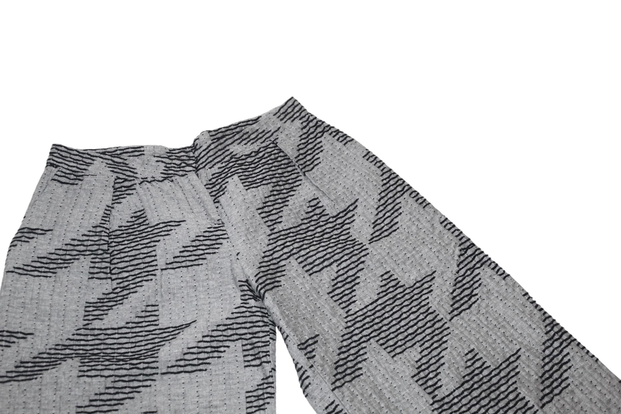 Barbara I Gongini Jijil Couture abstract patterns wide leg palazzo shorts Size 30" / US 8 / IT 44 - 2 Thumbnail