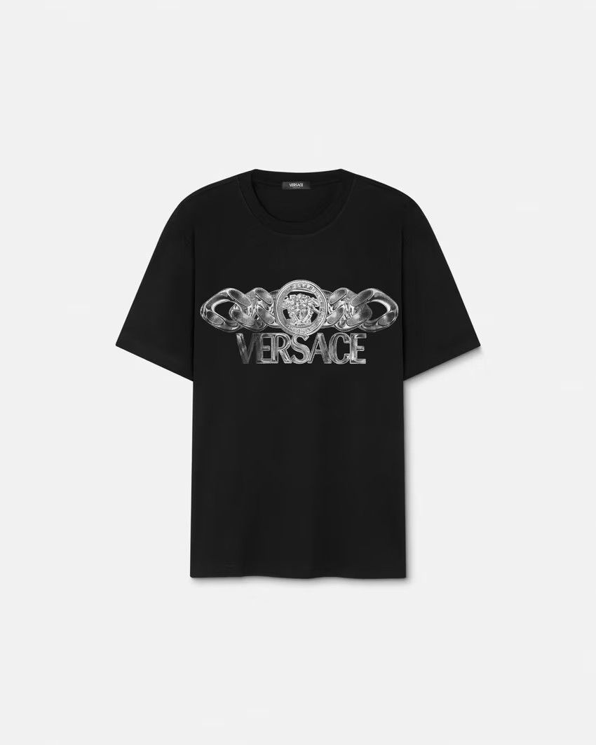 Versace o1s22i1n0125 Crewneck T-Shirt in Black Size US S / EU 44-46 / 1 - 1 Thumbnail