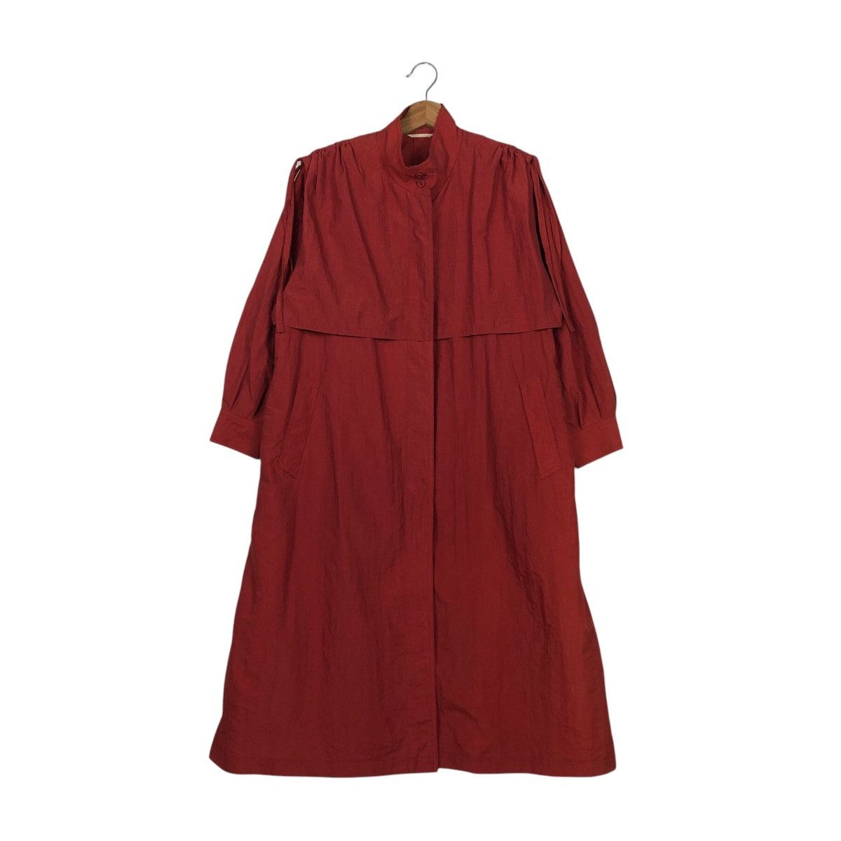 Designer × Japanese Brand × Vintage 📌Rich Red Vintage Long Jacket Tokyo Style Issey Miyake Size US M / EU 48-50 / 2 - 2 Thumbnail