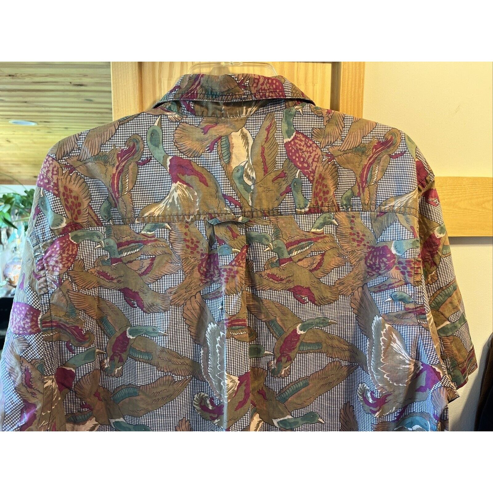 Allen Solly Allen Solly Vintage Men’s 17.5 34/35 Duck Print Cotton Shirt Size US L / EU 52-54 / 3 - 9 Thumbnail