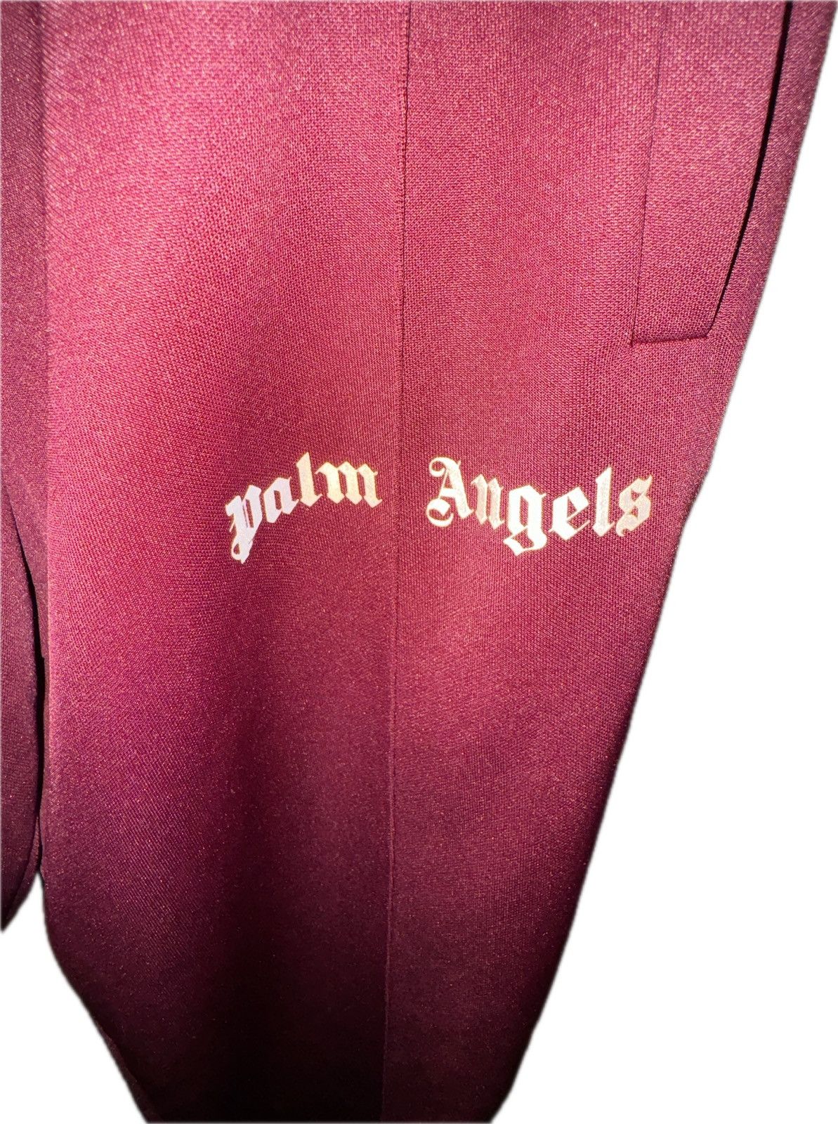 Palm Angels Palm Angels Maroon Track Pants Size US 36 / EU 52 - 2 Thumbnail