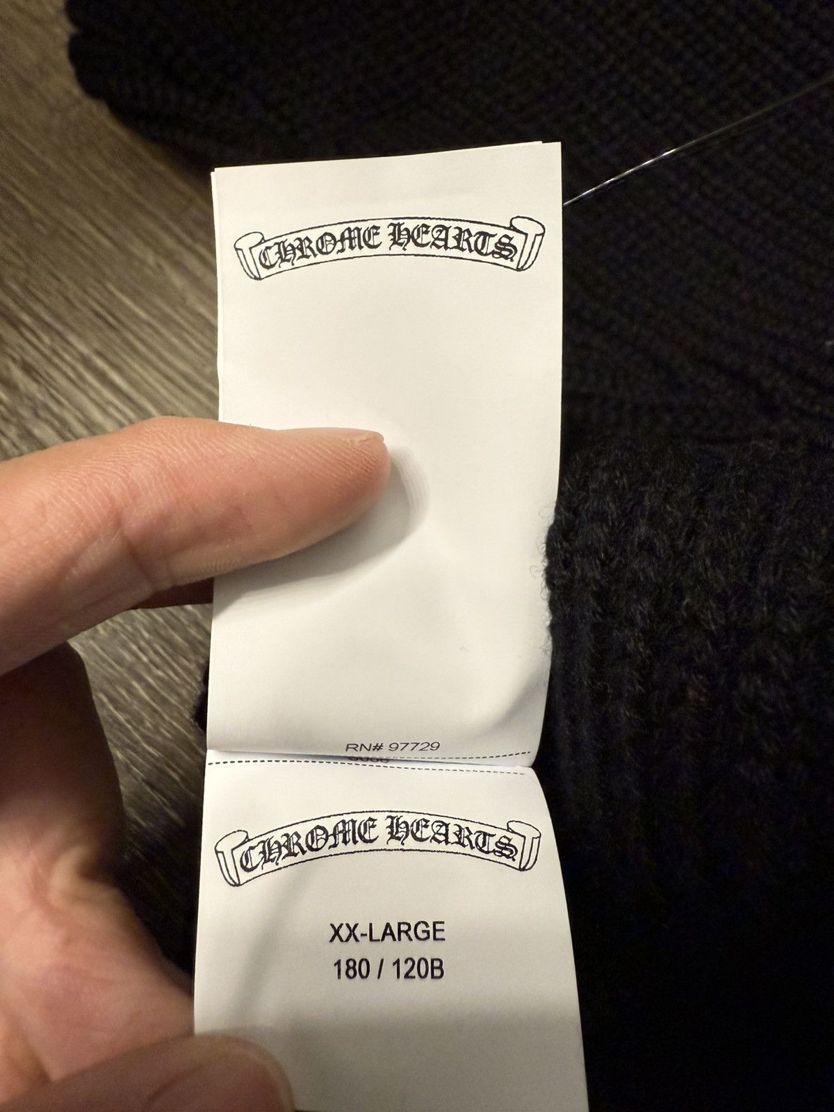 Chrome Hearts 🔥Chrome Hearts Black Cashmere Zip Up Sweater🔥 Size US XXL / EU 58 / 5 - 7 Thumbnail