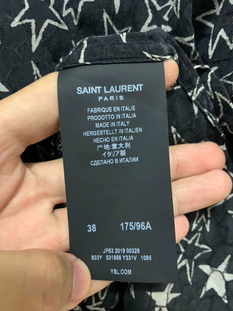 Saint Laurent Paris Saint Laurent Paris size 38 19fw Mulberry Silk Black and W Size US M / EU 48-50 / 2 - 4 Thumbnail
