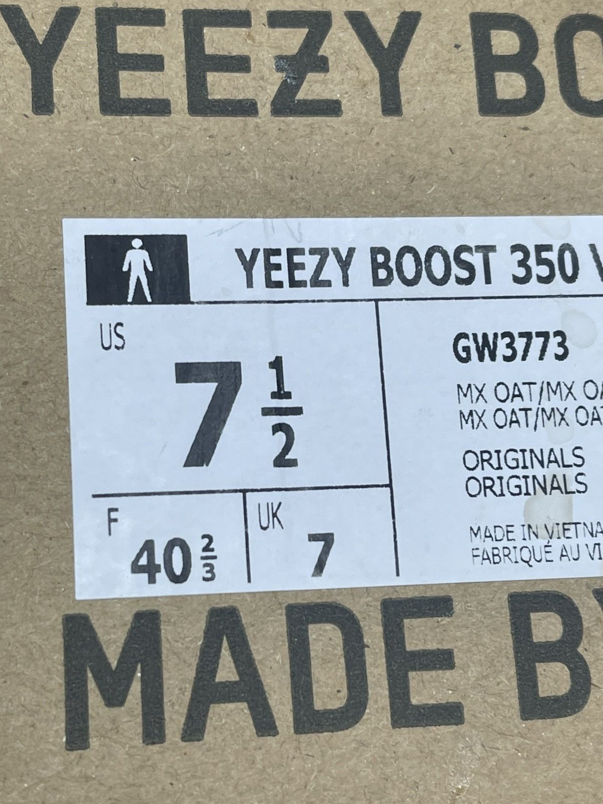 Adidas Size 7.5 - Adidas Yeezy 350 MX Oat Size US 7.5 / EU 40-41 - 11 Thumbnail