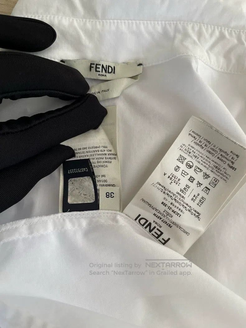 Fendi Fendi White shirt Size XS / US 0-2 / IT 36-38 - 3 Thumbnail