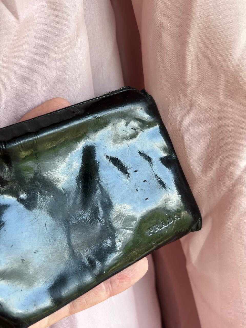 Prada × Vintage Vintage 00s Prada Black Wallet Mini USED CONDITION Size ONE SIZE - 6 Thumbnail