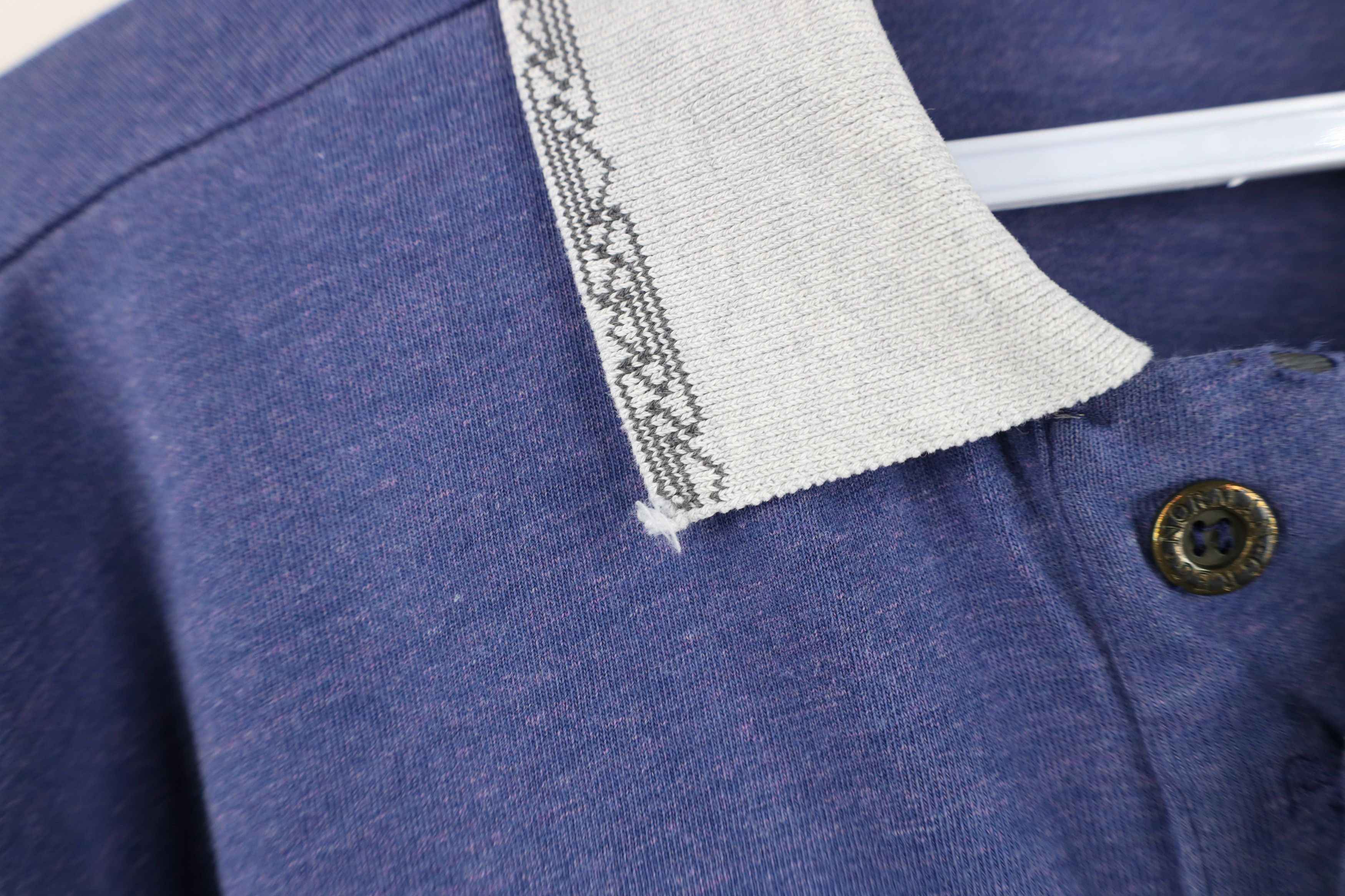 Reebok Vintage 90s Reebok Greg Norman Knit Golf Polo Shirt Blue Size US M / EU 48-50 / 2 - 7 Thumbnail