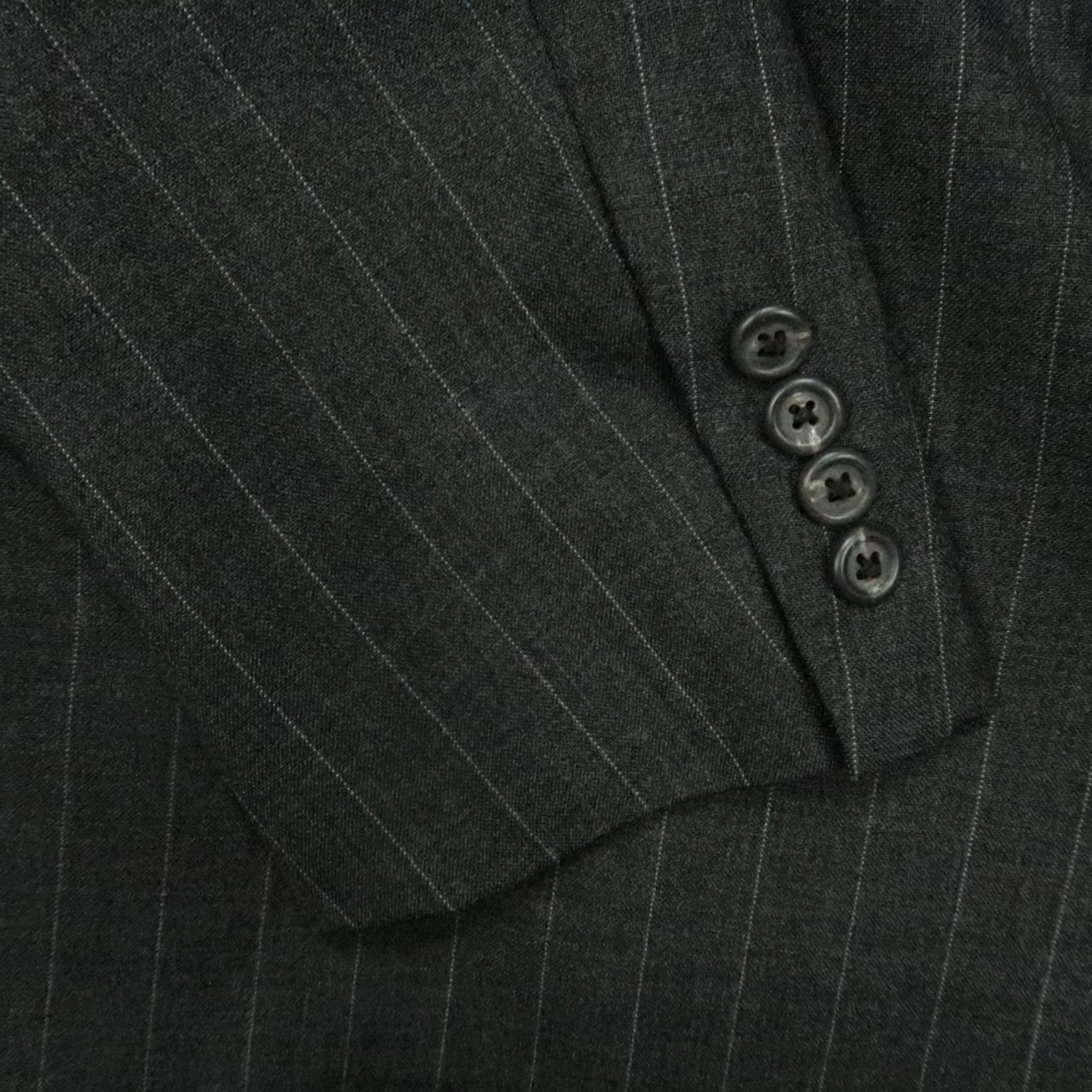 Polo Ralph Lauren VINTAGE Polo Ralph Lauren Blazer Men 44L Gray Wool Pinstripe Striped 2 Piece Blazer Mens Size US XXL / EU 58 / 5 - 7 Thumbnail