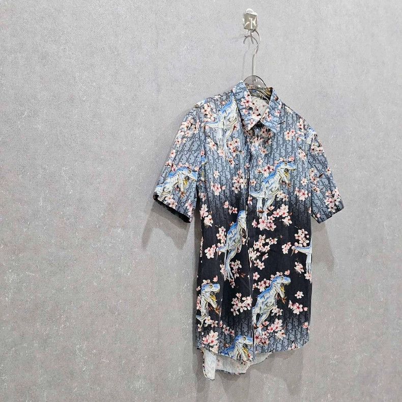 Dior Dior Size39 Solid color floral full-print stand-up collar s Size US XXS / EU 40 - 3 Thumbnail