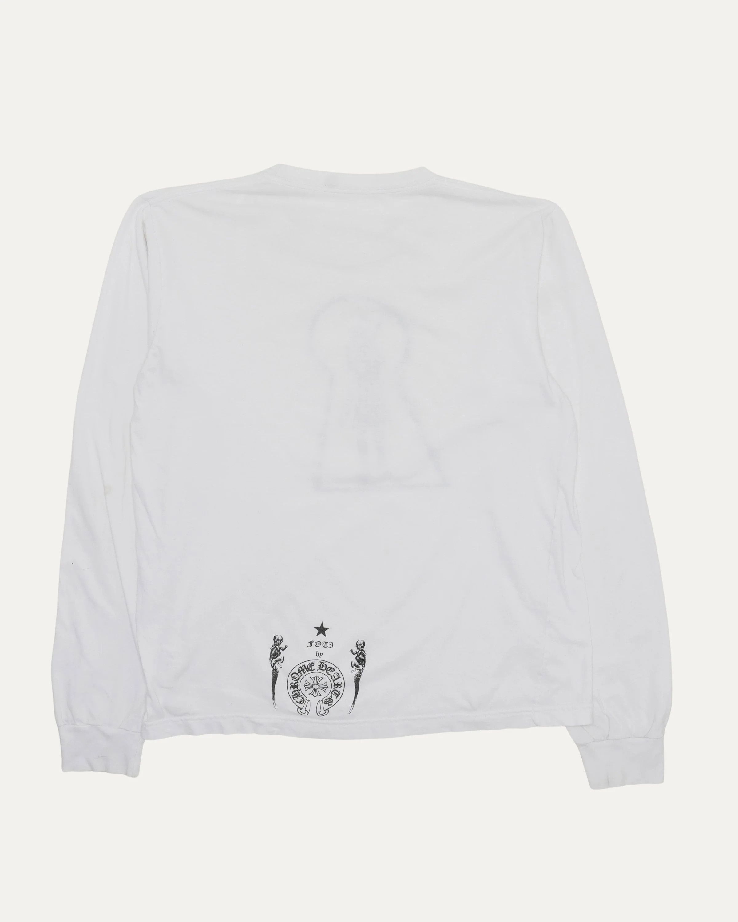 Chrome Hearts Chrome Hearts Foti Skippy Long Sleeve ( Mens Medium, White) Size US M / EU 48-50 / 2 - 2 Thumbnail