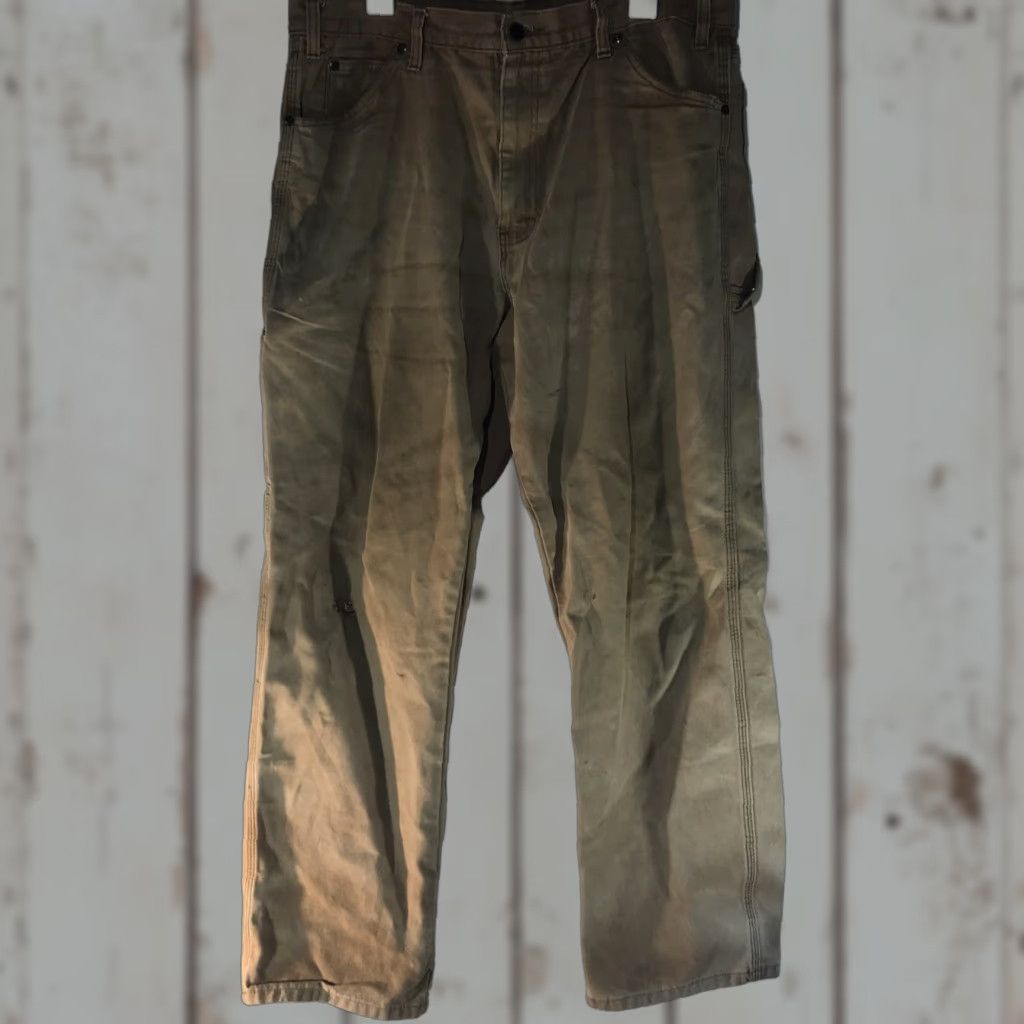 Dickies Dickies Carpenter Work Pants Men’s 38x32 Brown Canvas Straight Leg Casual Workwear Size US 38 / EU 54 - 1 Thumbnail