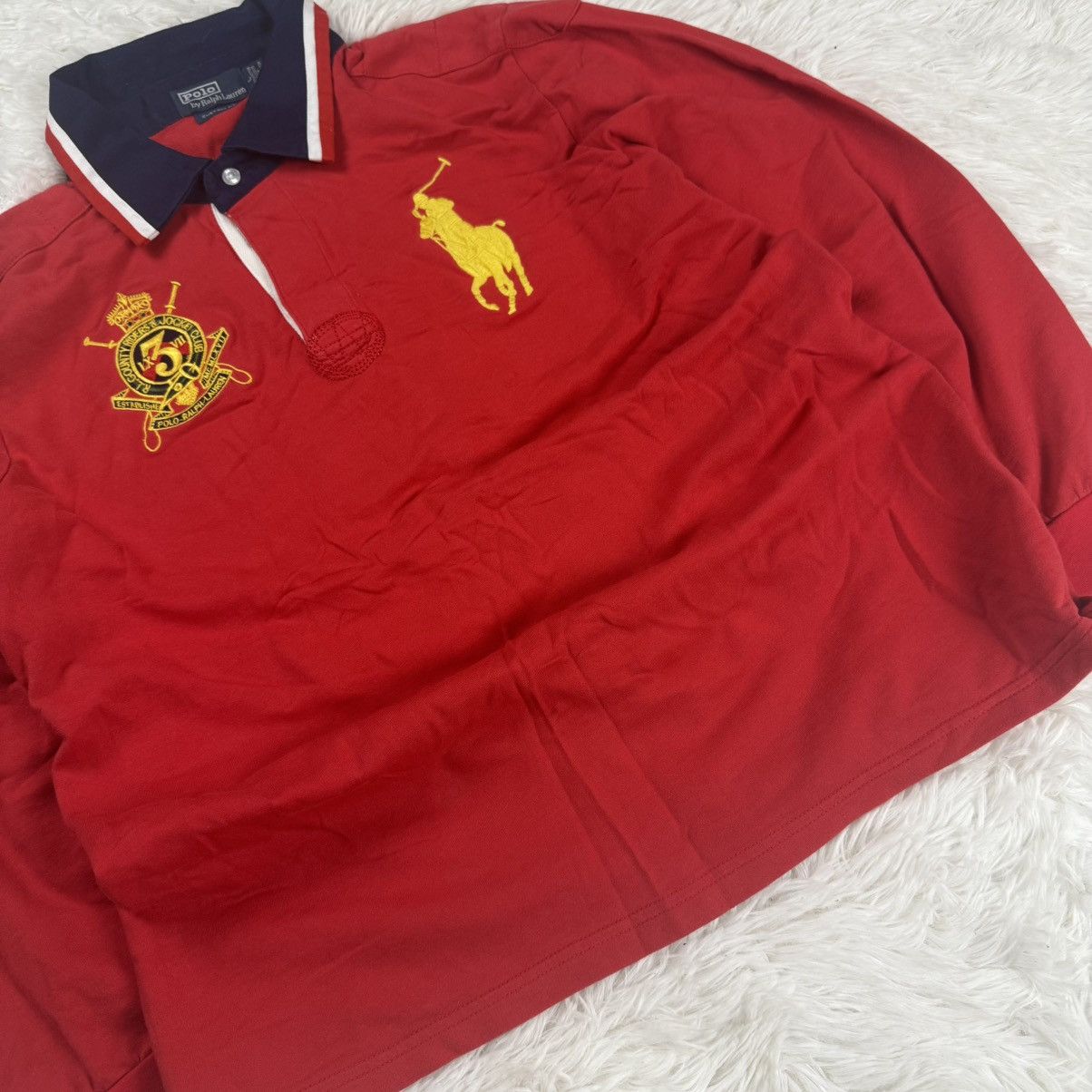 Vintage Polo Ralph Lauren Vintage Regby Sweatshirt 00s Old Money Size US M / EU 48-50 / 2 - 7 Thumbnail